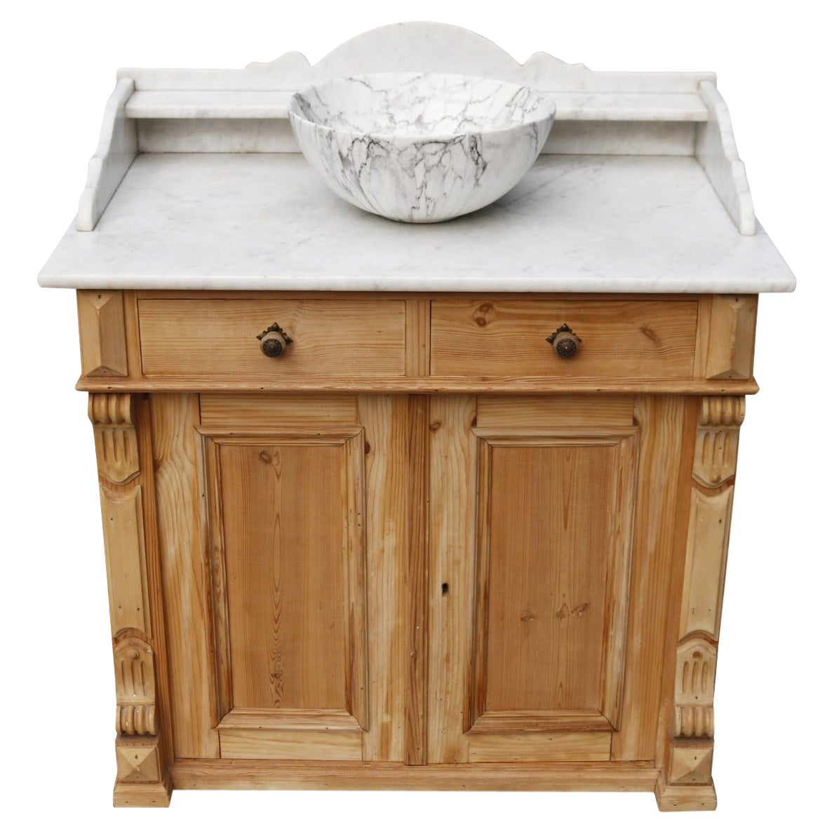 Carrara Marble Antique Wash Basin