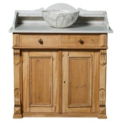 Carrara-Marmor-Waschtisch antik