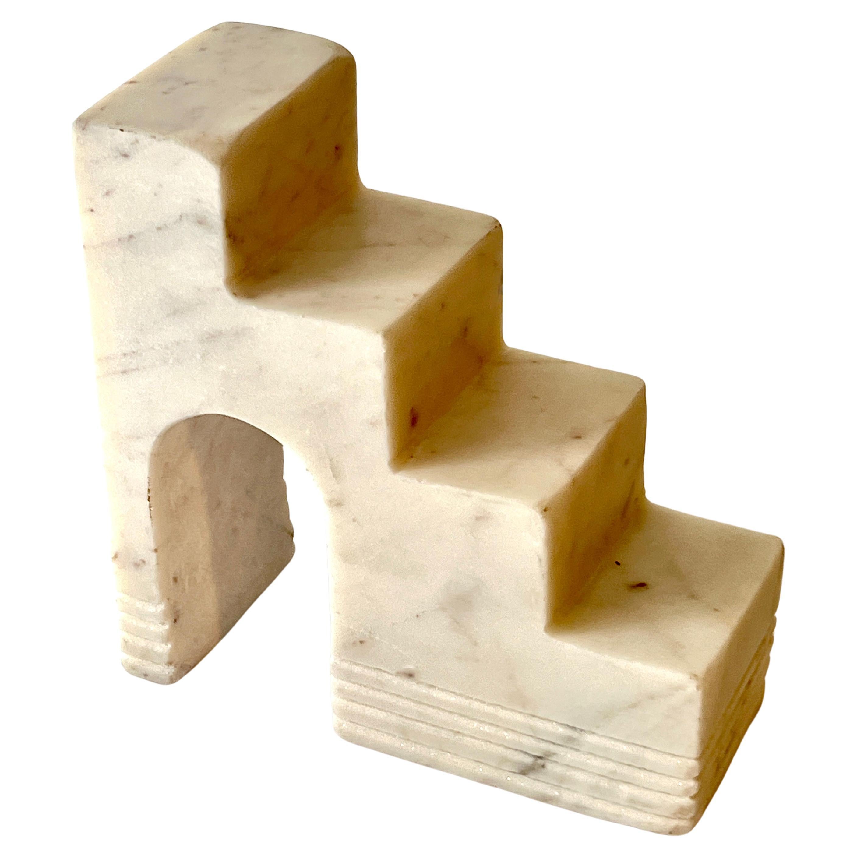 Italian Carrara Marble Architectural Sculpture or Bookend