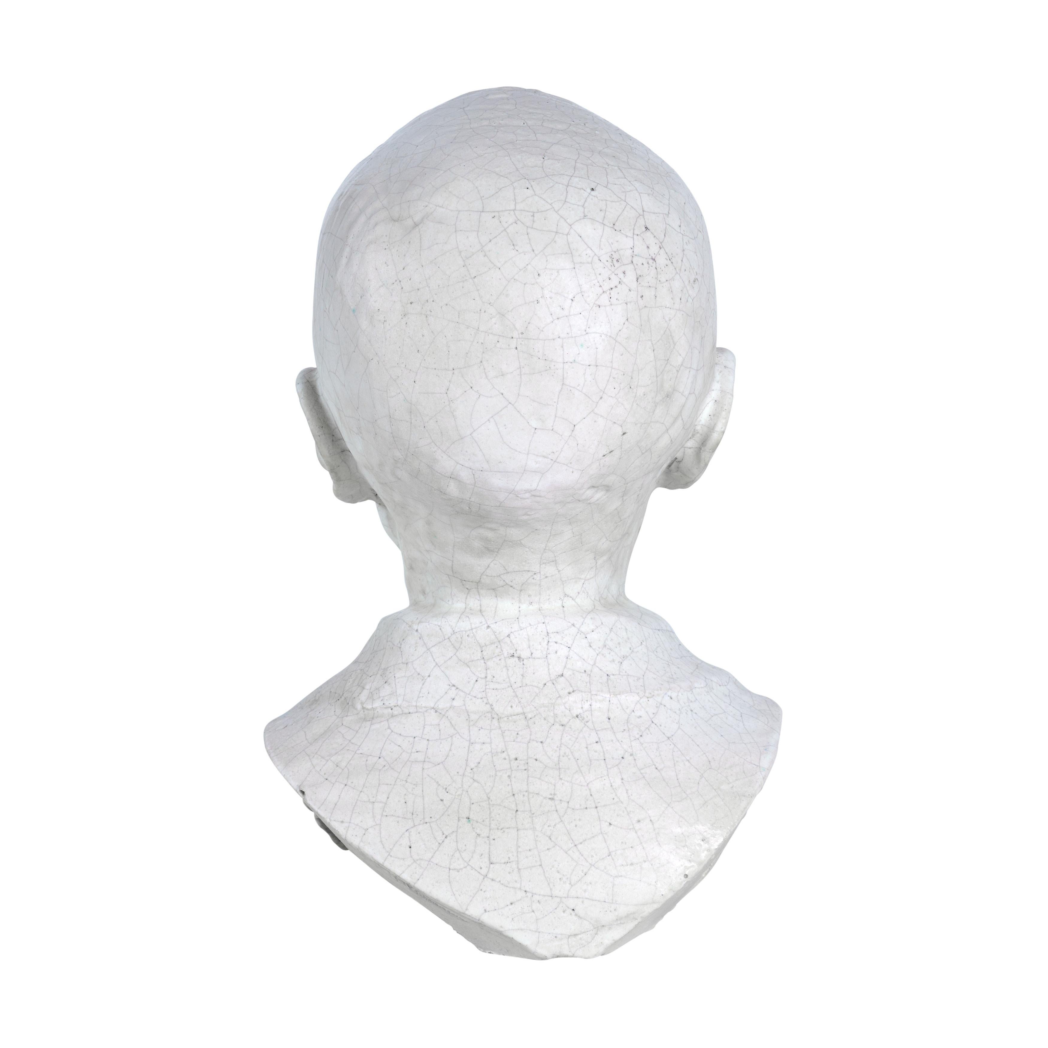 Carrara Marble Bust of an Elder In Good Condition For Sale In Chicago, IL