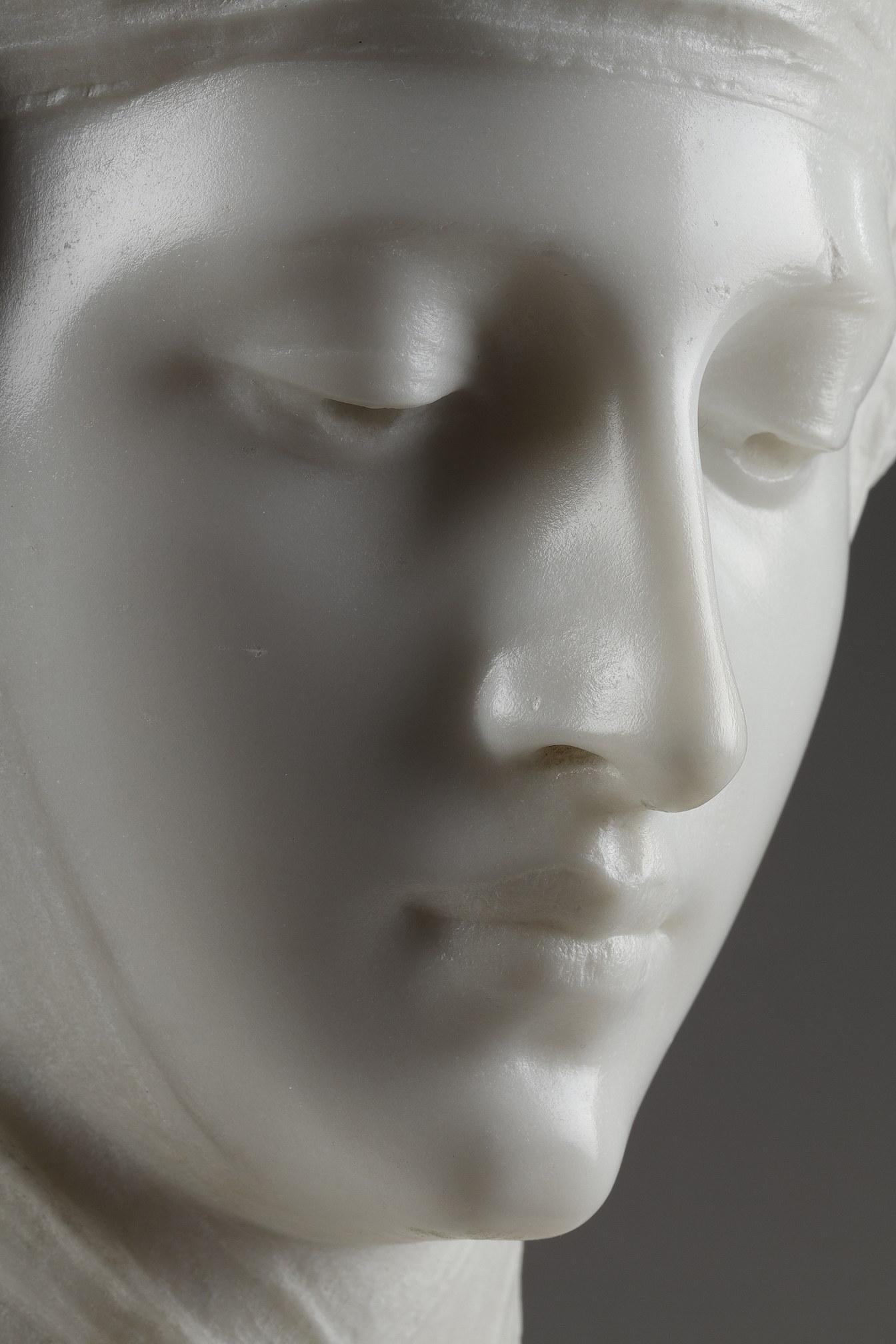 Carrara Marble Bust, 