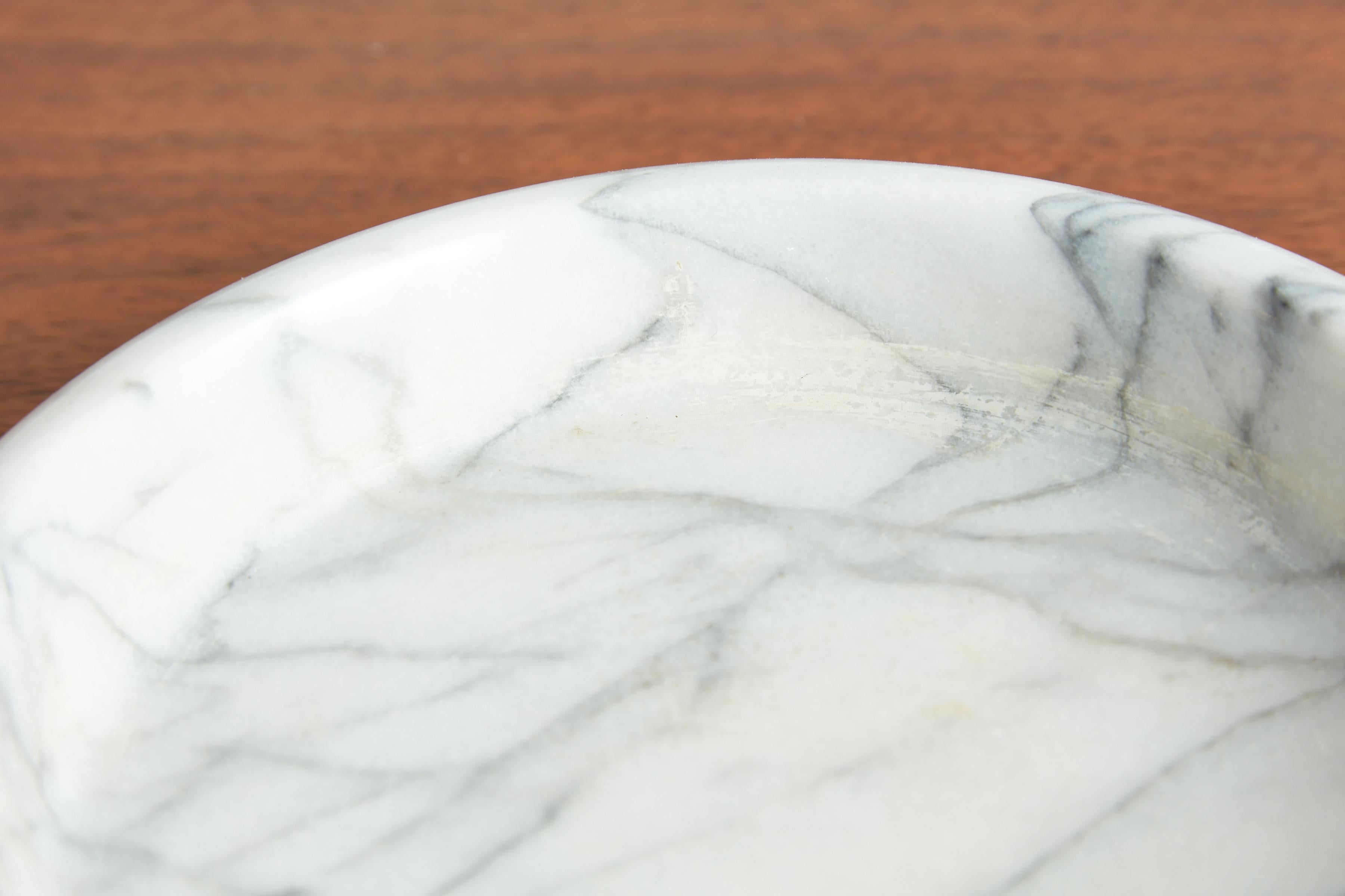 Carrara Marble Catchall For Sale 1