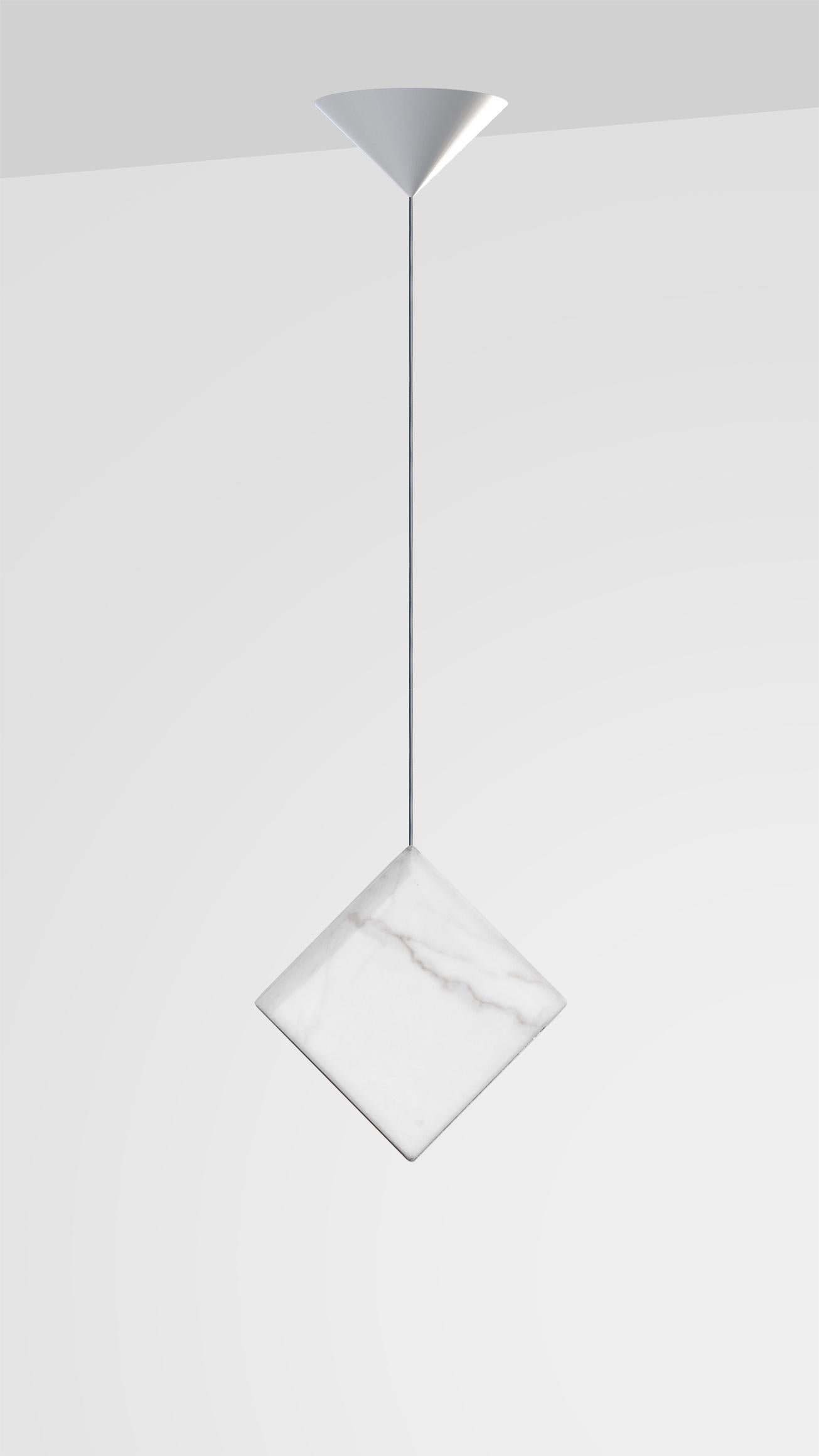 Italian Carrara Marble Ceiling lamp 