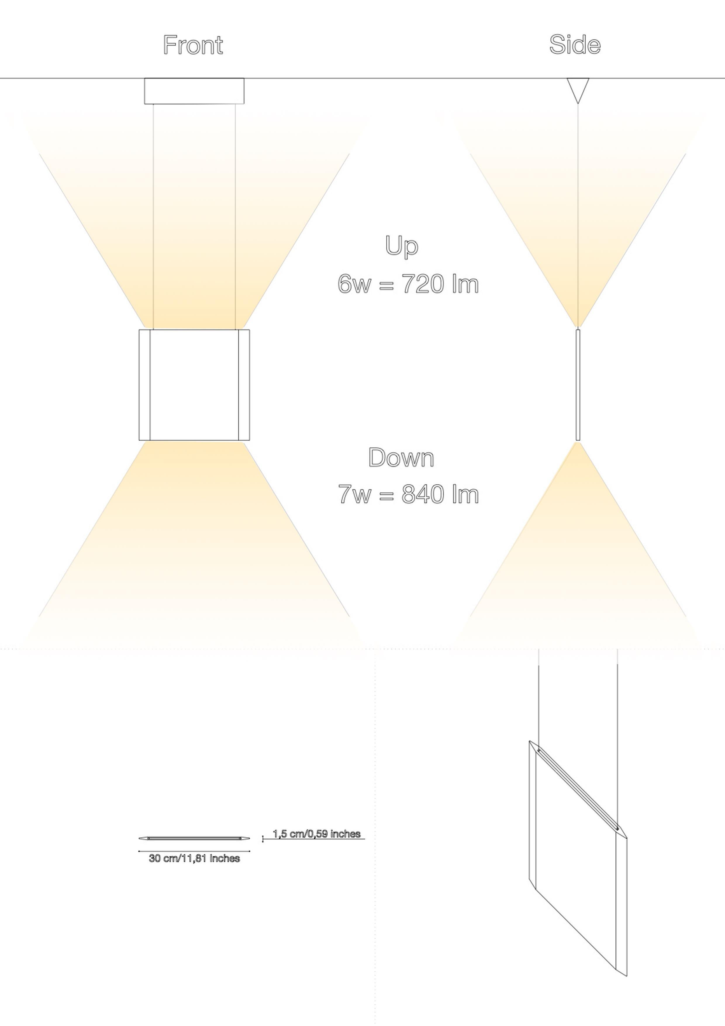 Lámpara de techo de mármol de Carrara 