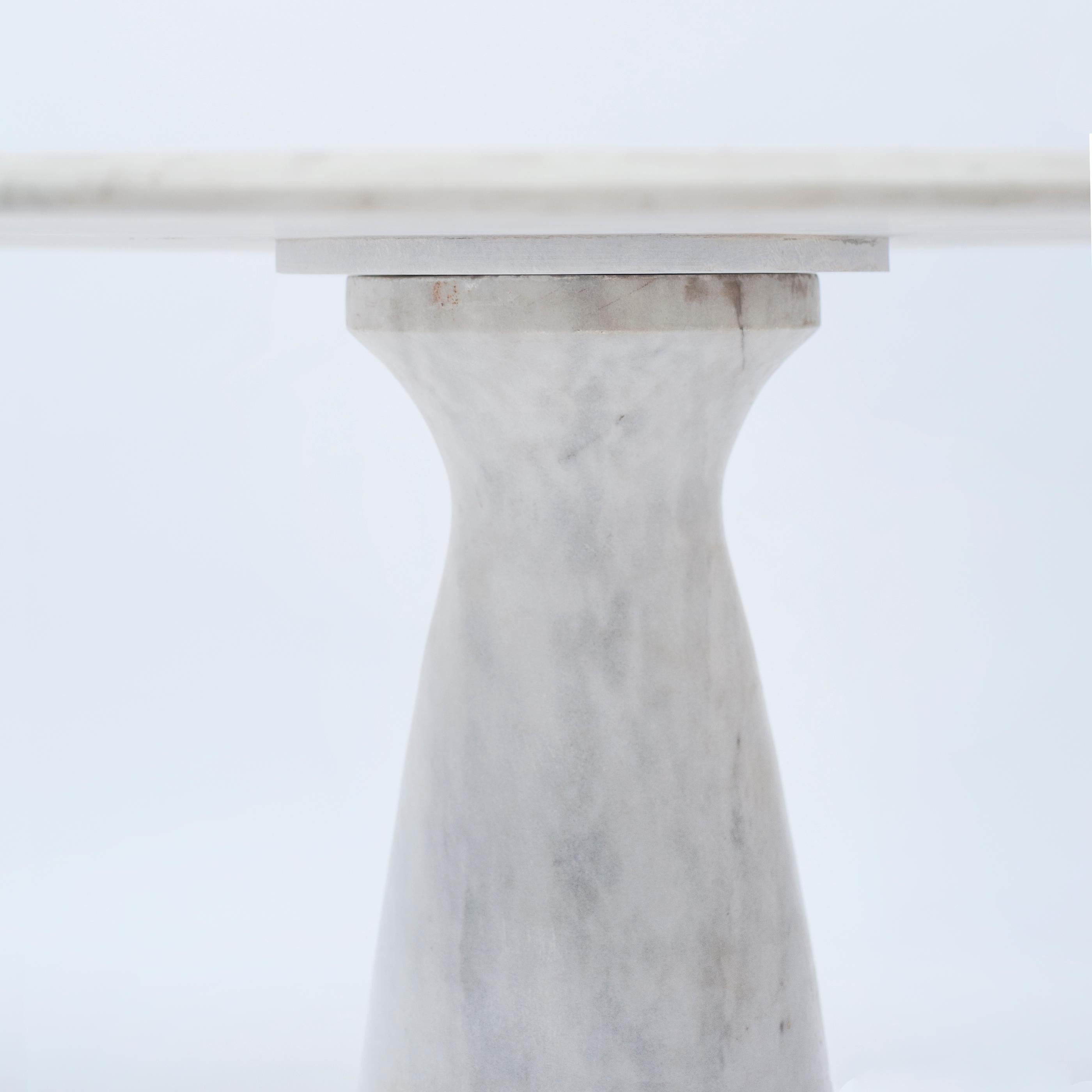 Italian Carrara Marble Cocktail or Dining Table, 1970s