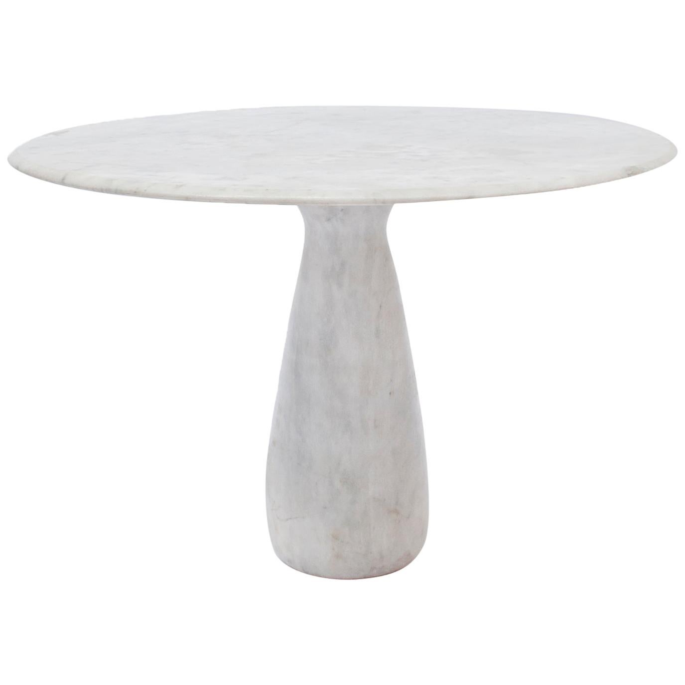 Carrara Marble Cocktail or Dining Table, 1970s