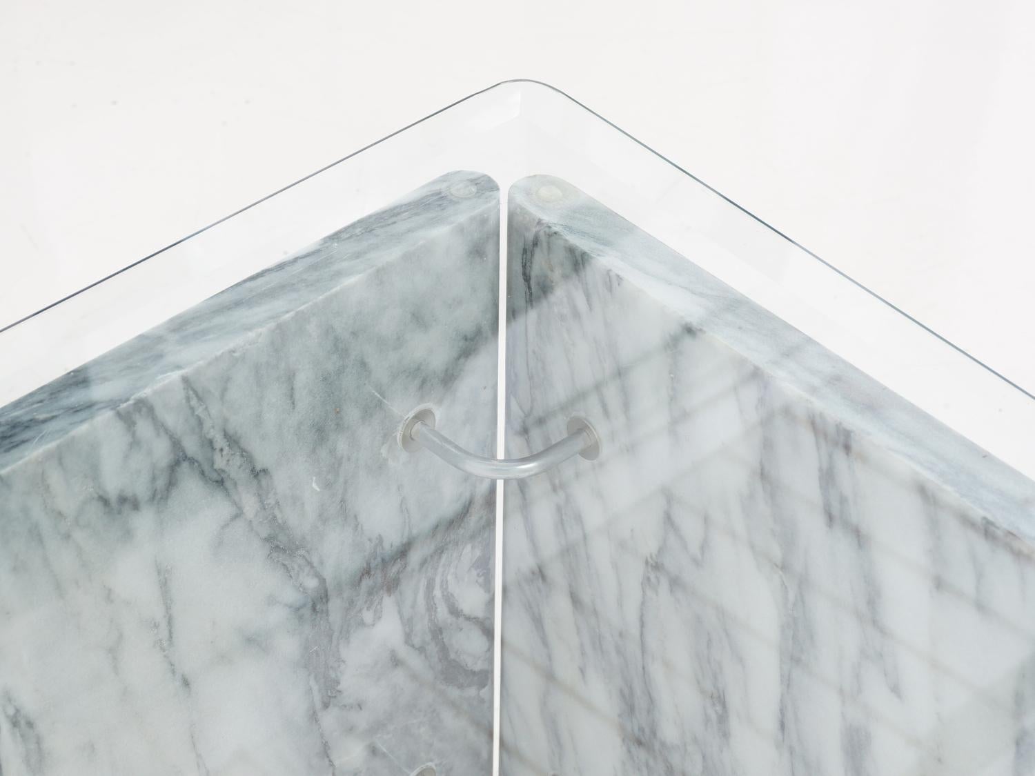 Unknown Carrara Marble Coffee Table, 1970s