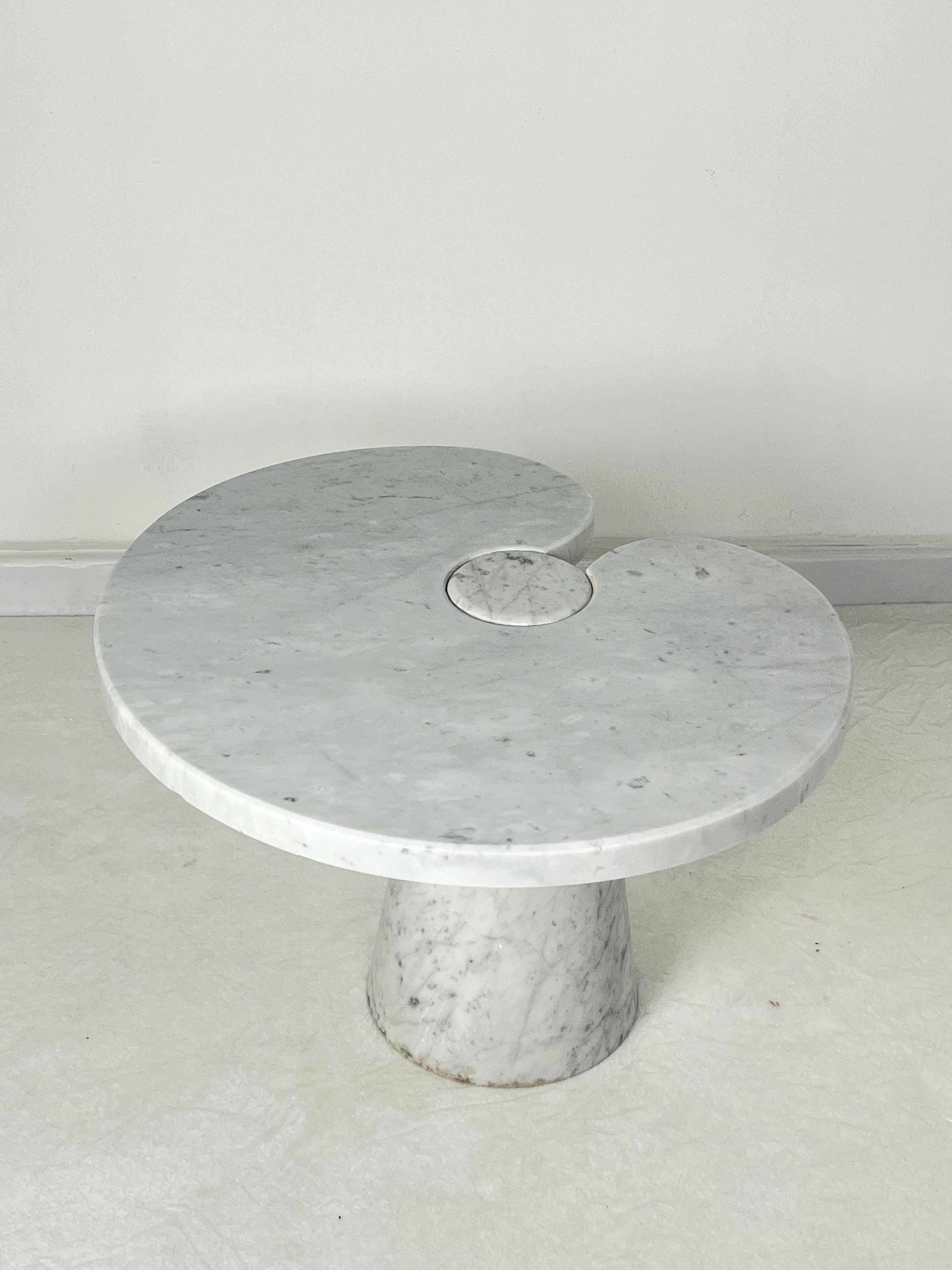 Table basse en marbre de Carrare attribuée à Angelo Mangiarotti pour Skipper, 1971 en vente 4