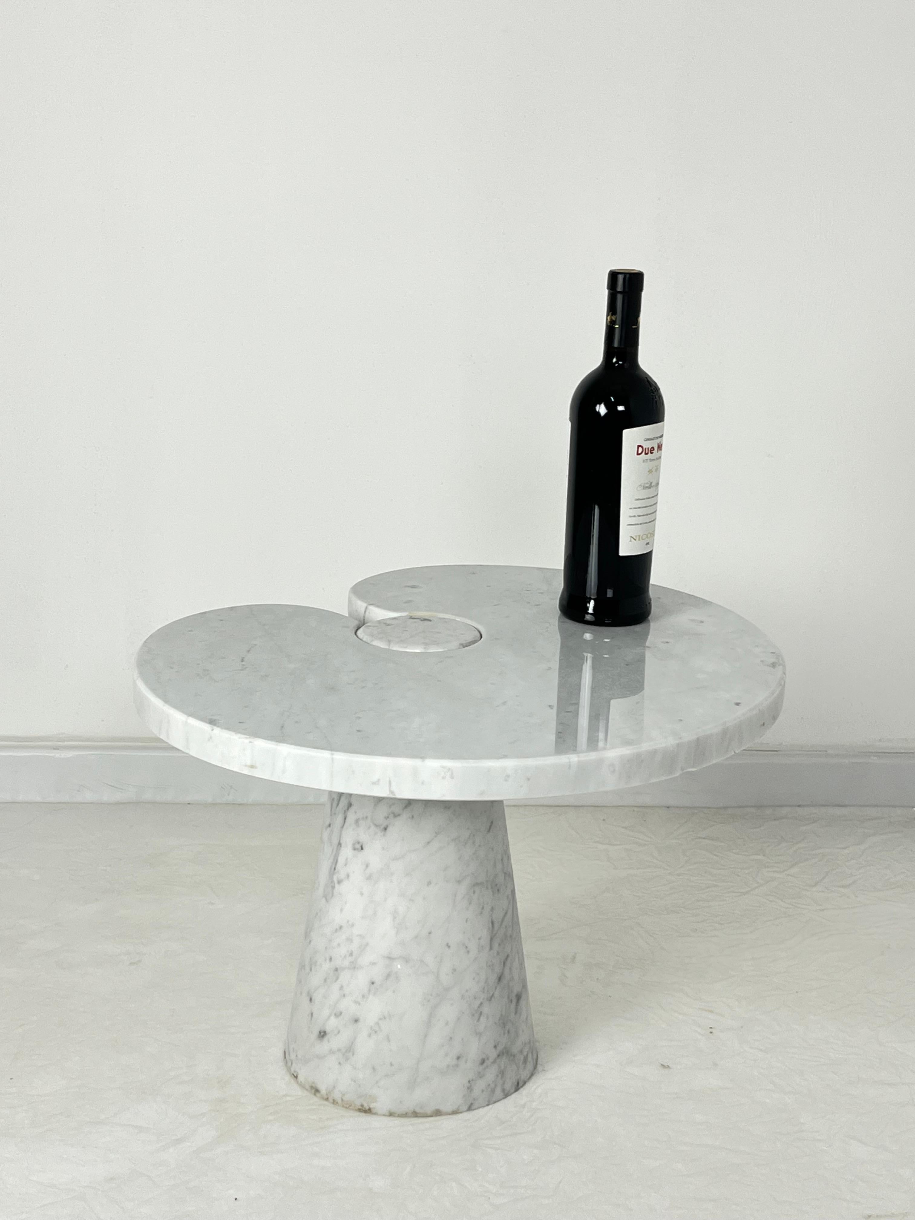 italien Table basse en marbre de Carrare attribuée à Angelo Mangiarotti pour Skipper, 1971 en vente