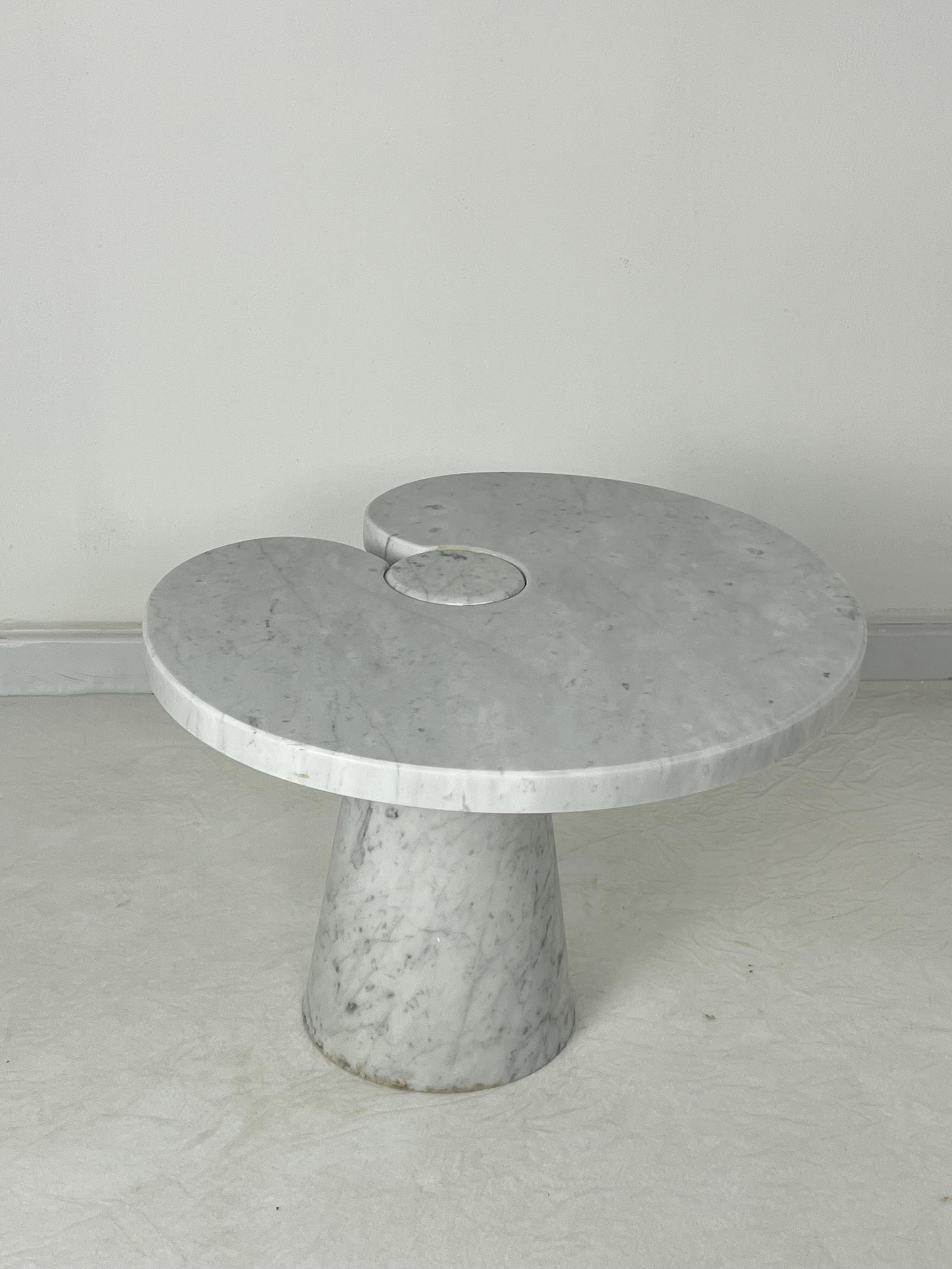 Table basse en marbre de Carrare attribuée à Angelo Mangiarotti pour Skipper, 1971 en vente 2