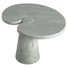 Vintage Carrara Marble Coffee Table attributed to Angelo Mangiarotti for Skipper, 1971