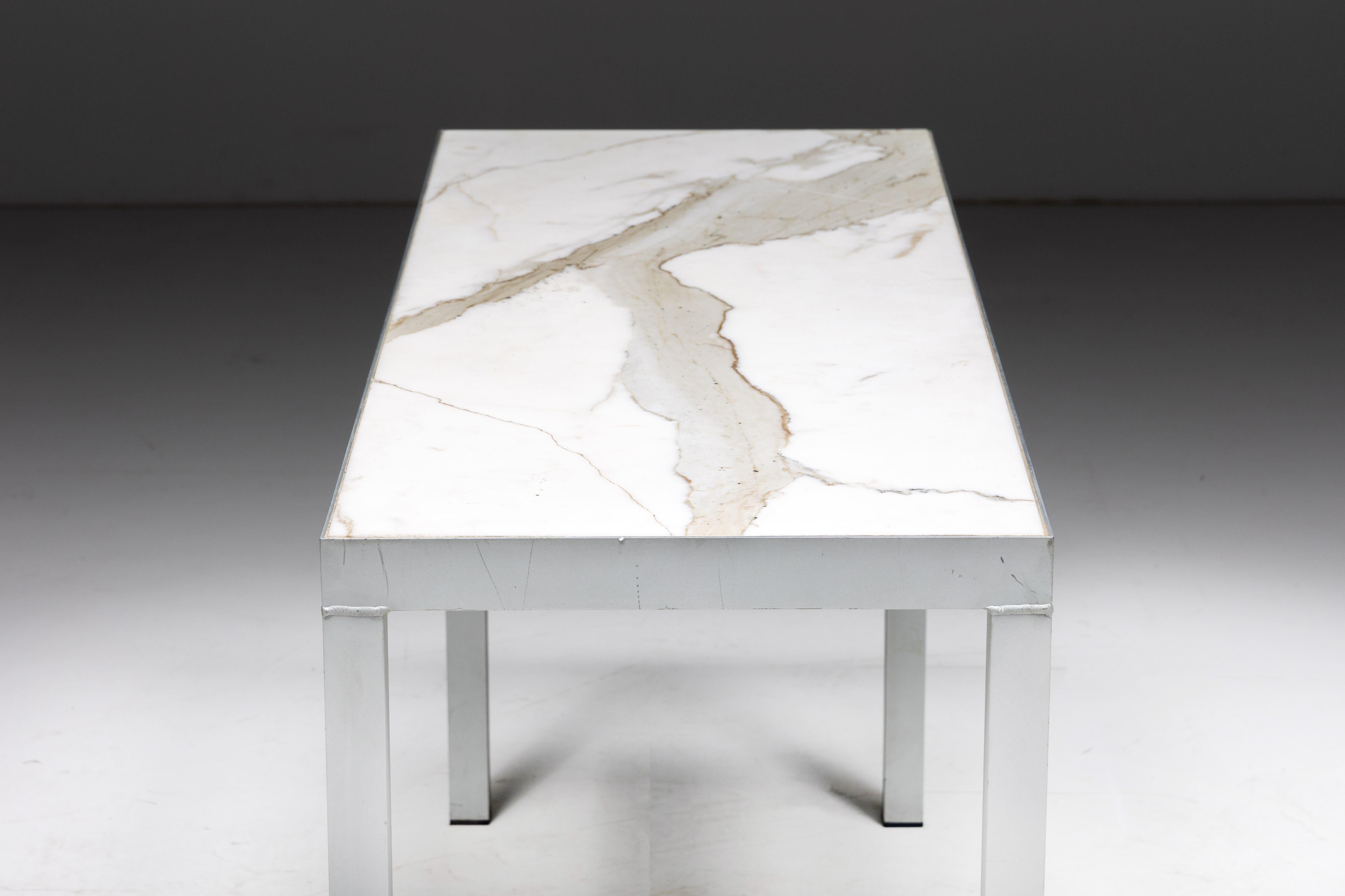 Carrara Marble Console Table by Philippe Starck, France, 1990s For Sale 6