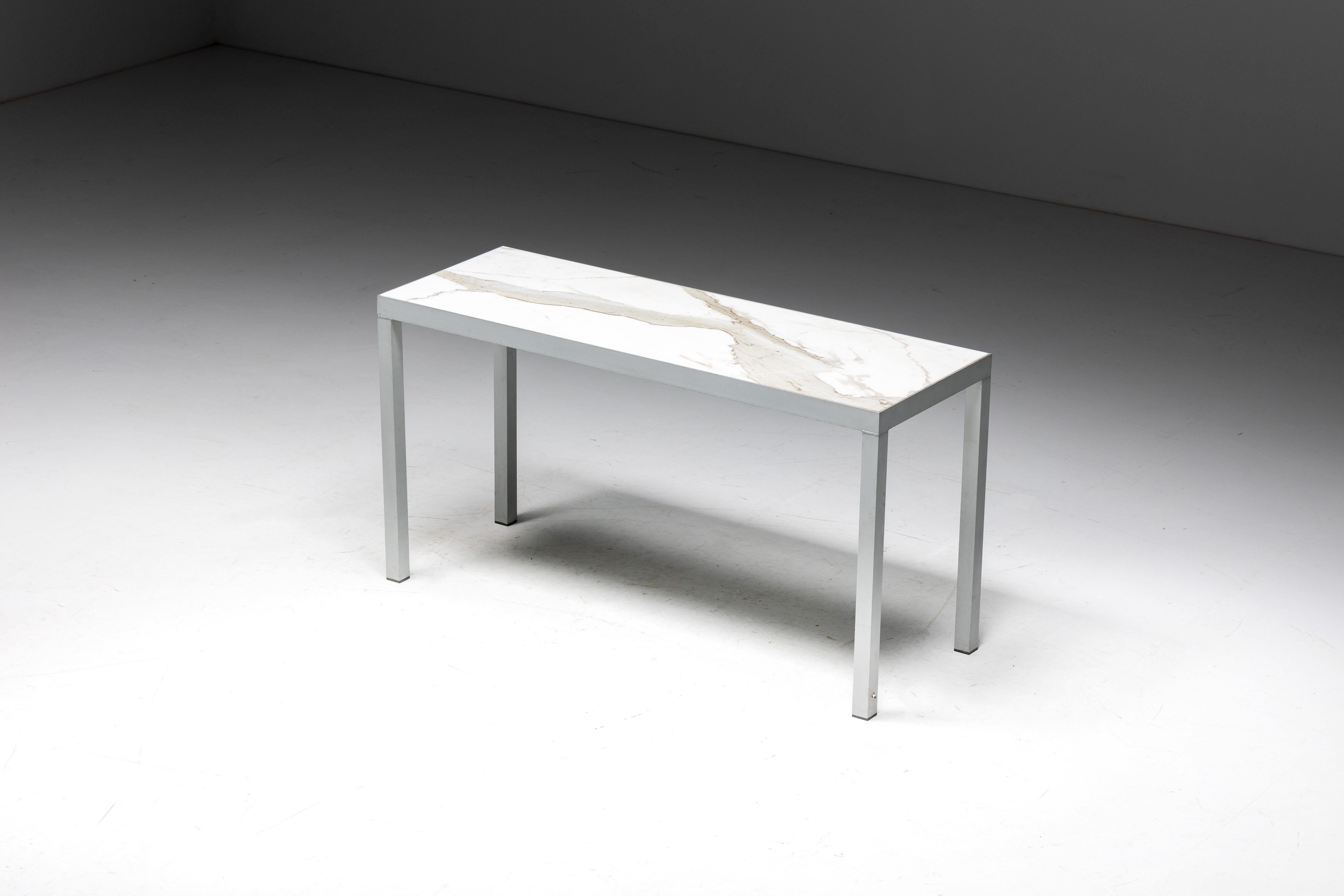 Carrara Marble Console Table by Philippe Starck, France, 1990s For Sale 2