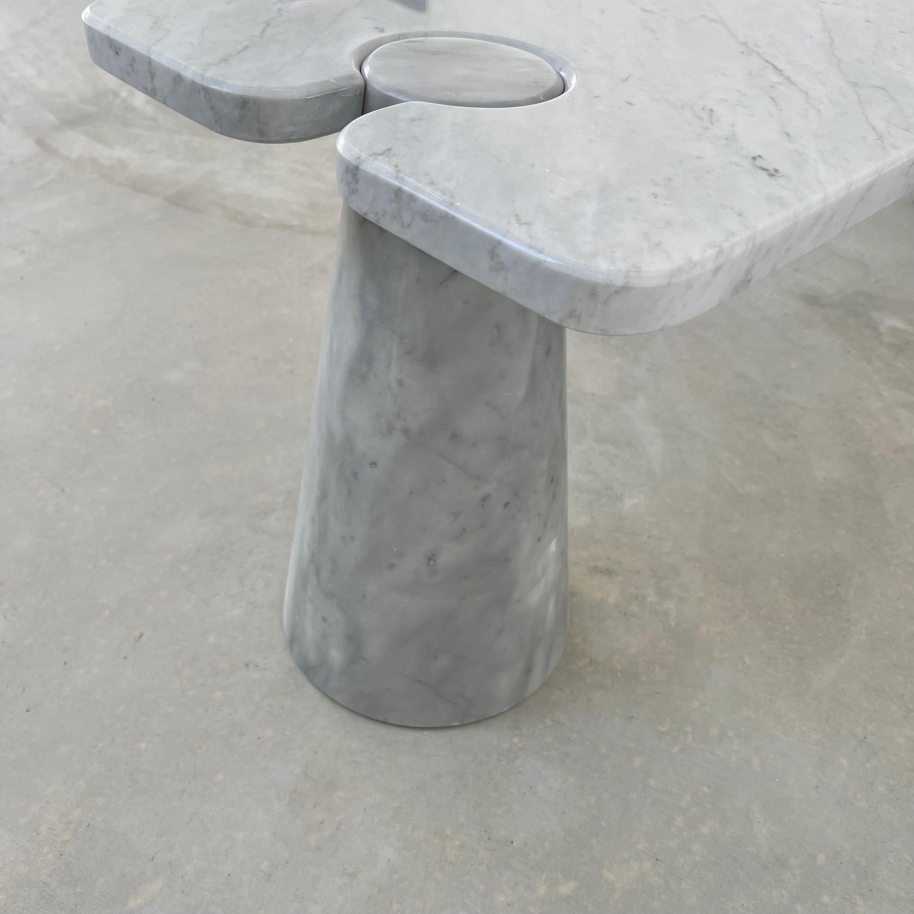 Carrara Marble Eros Coffee Table Attributed to Angelo Mangiarotti For Sale 6