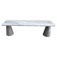 Carrara Marble Eros Coffee Table Attributed to Angelo Mangiarotti