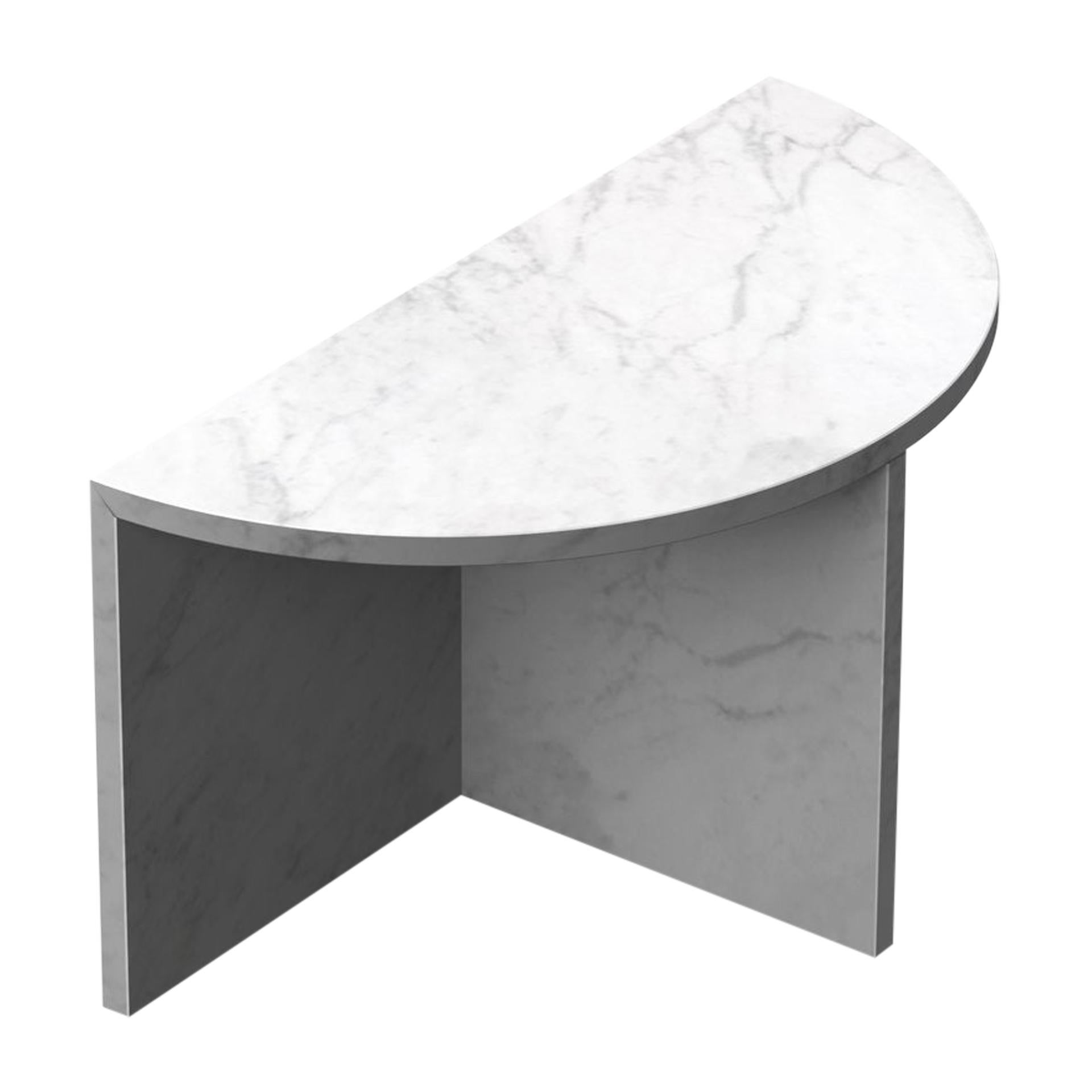 Carrara Marble "Fifty Circle" Coffee Table, Sebastian Scherer