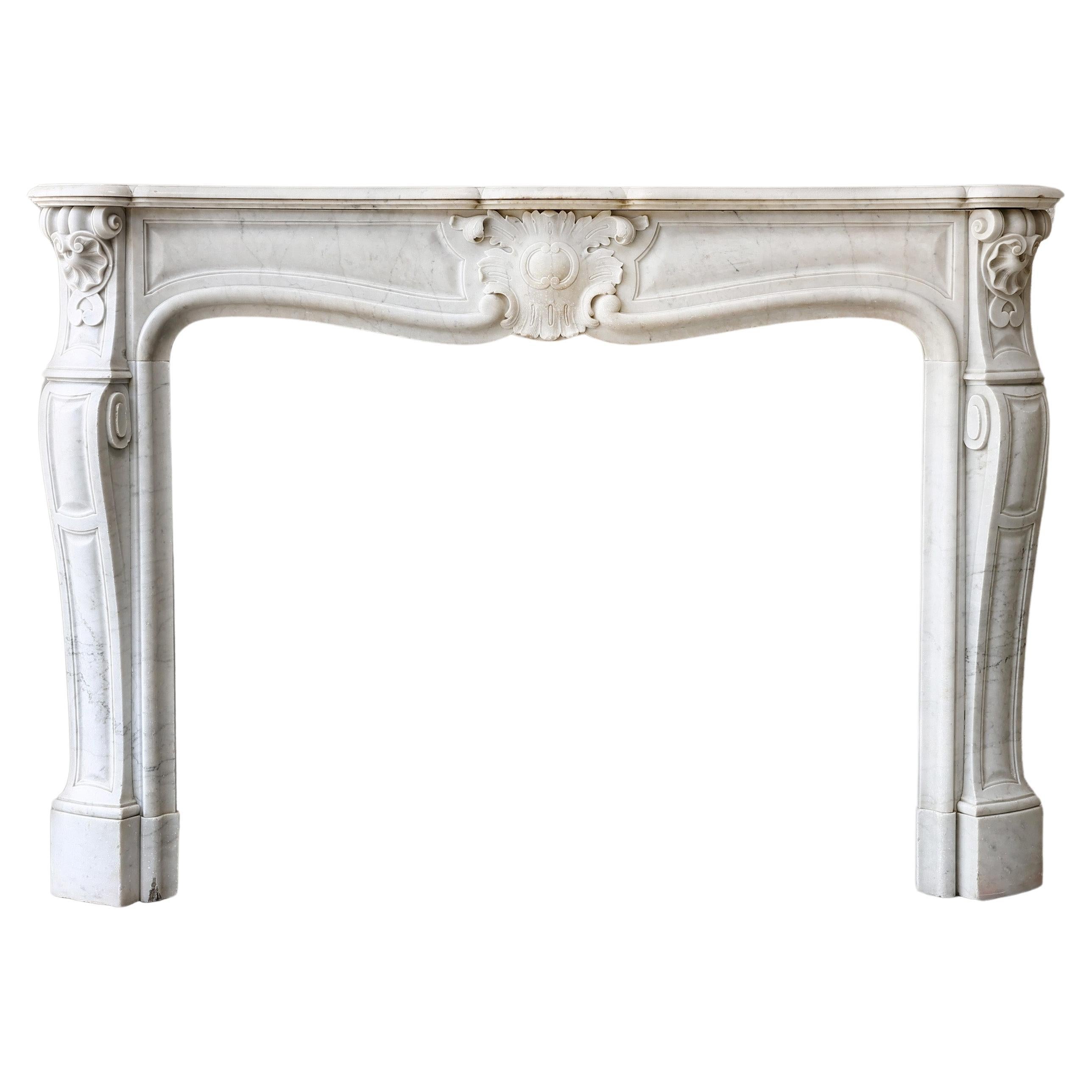 Antique marble fireplace For Sale