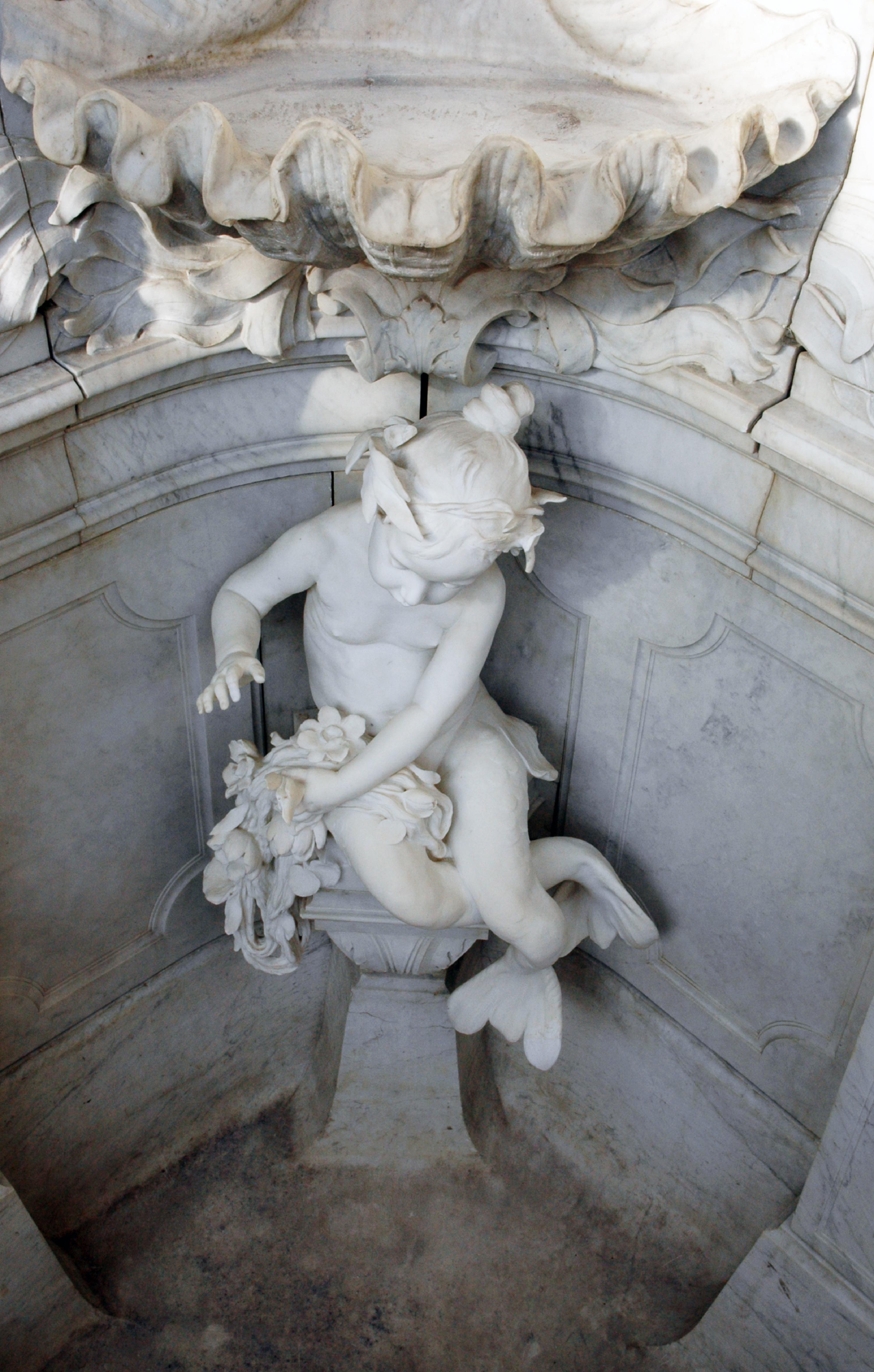Fontaine en marbre de Carrare, 19e siècle en vente 2