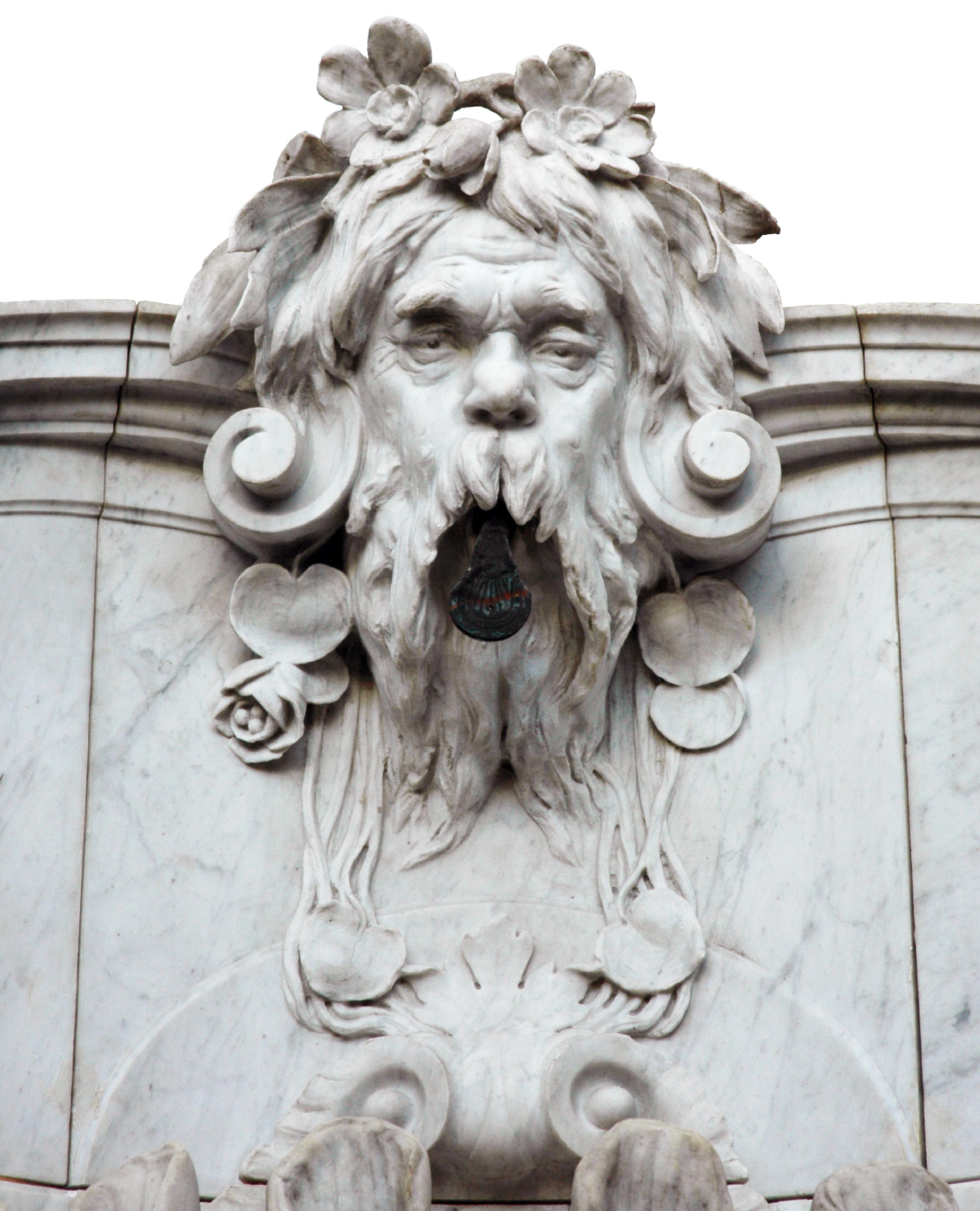 Fontaine en marbre de Carrare, 19e siècle en vente 4