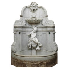 Fuente de mármol de Carrara, siglo XIX