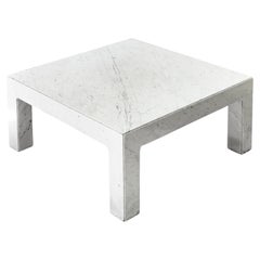 Carrara Marble Low Table, Attributed to Alberto Churba, Argentina, circa 1970