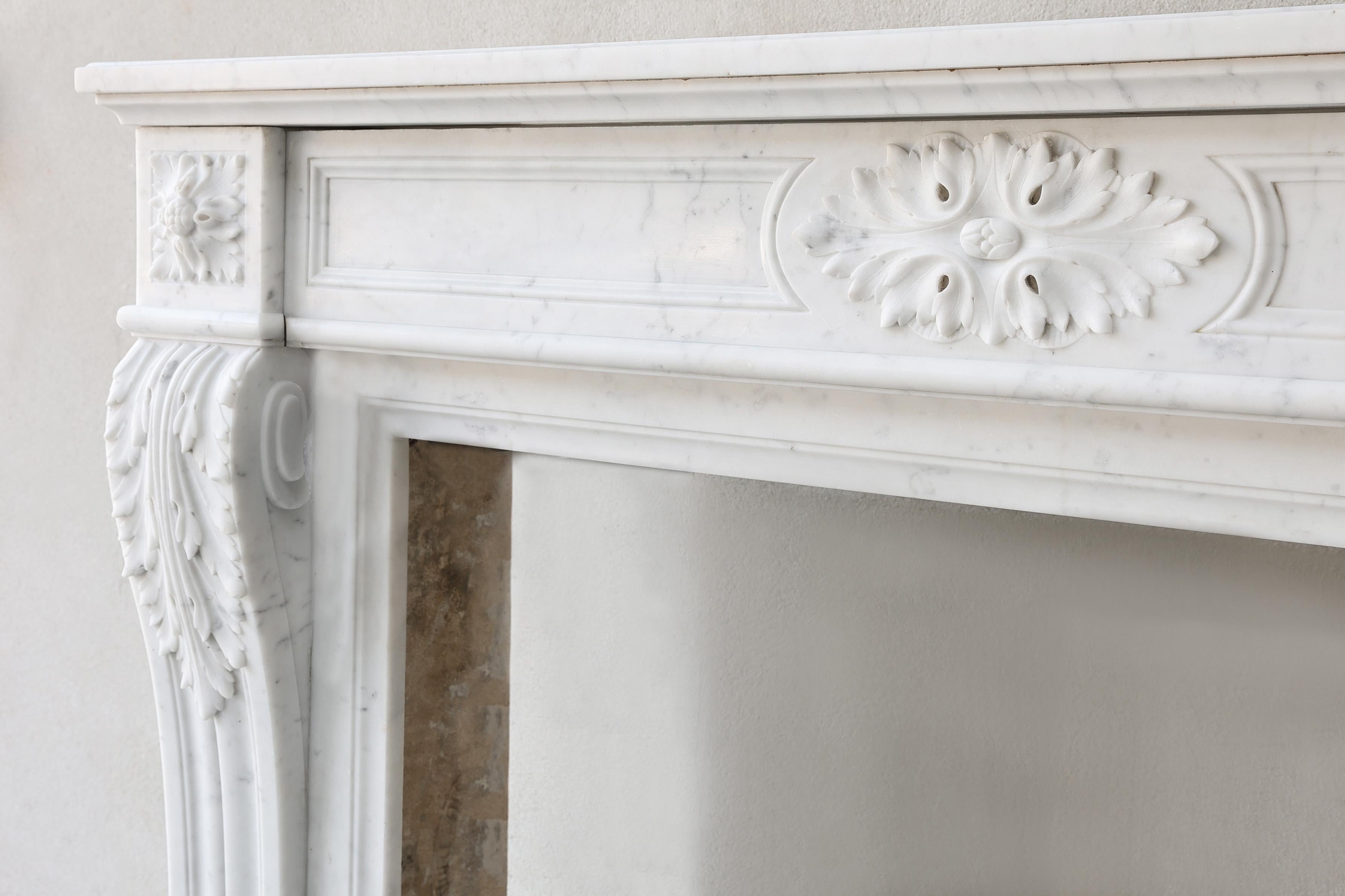 19th Century Antique Marble Chimneypiece
