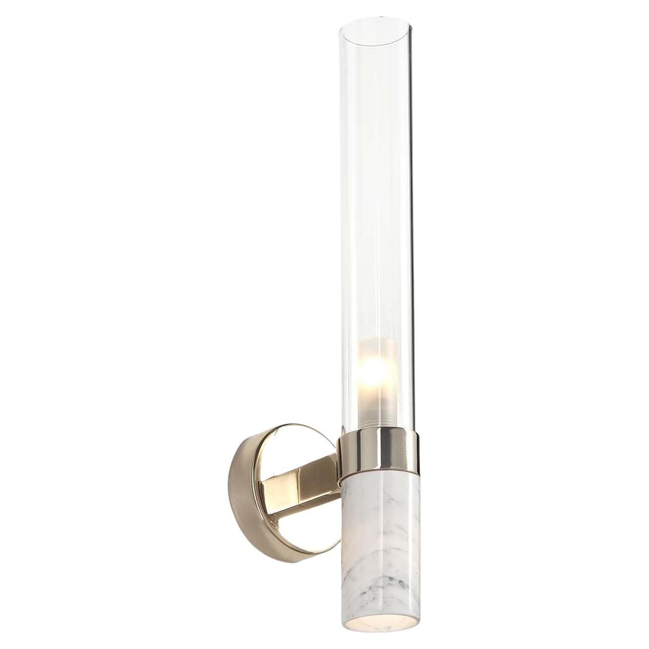 Carrara Marble Sconce by Il Paralume Marina