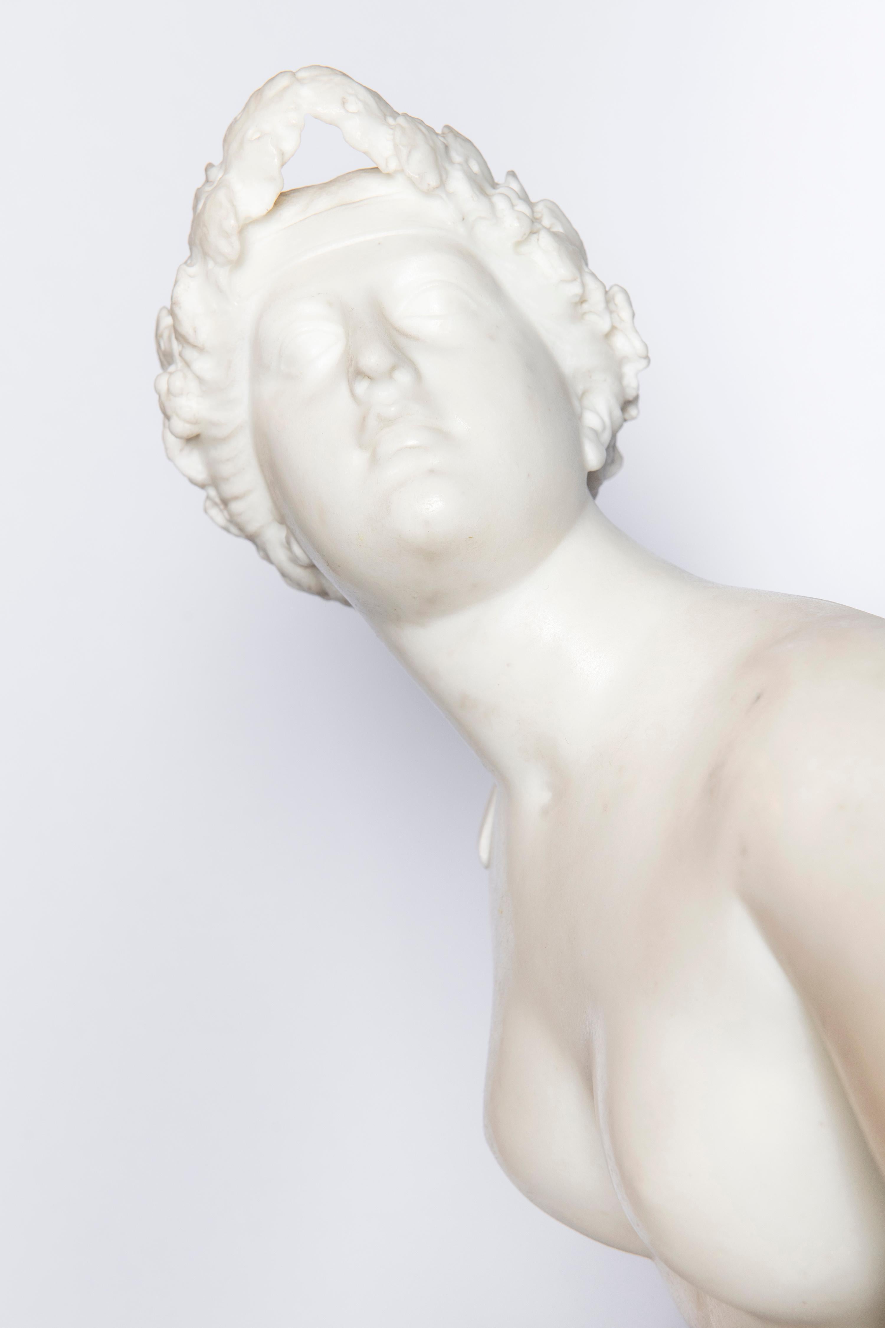 Néoclassique Sculpture en marbre de Carrare 