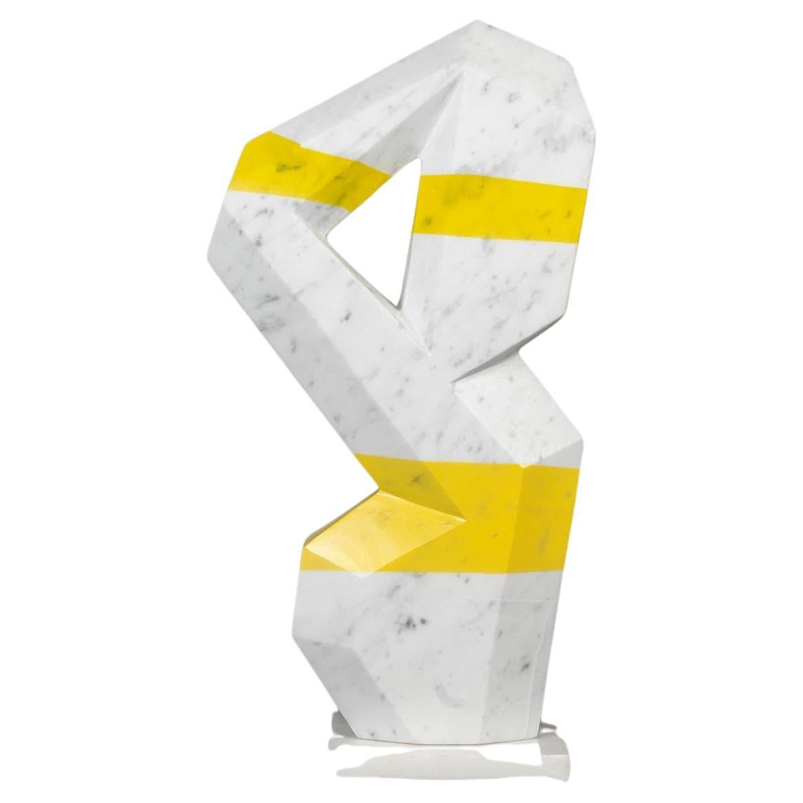 Carrara Marble Sculpture by François Fernandez, Known as SAVY, Signed. For Sale