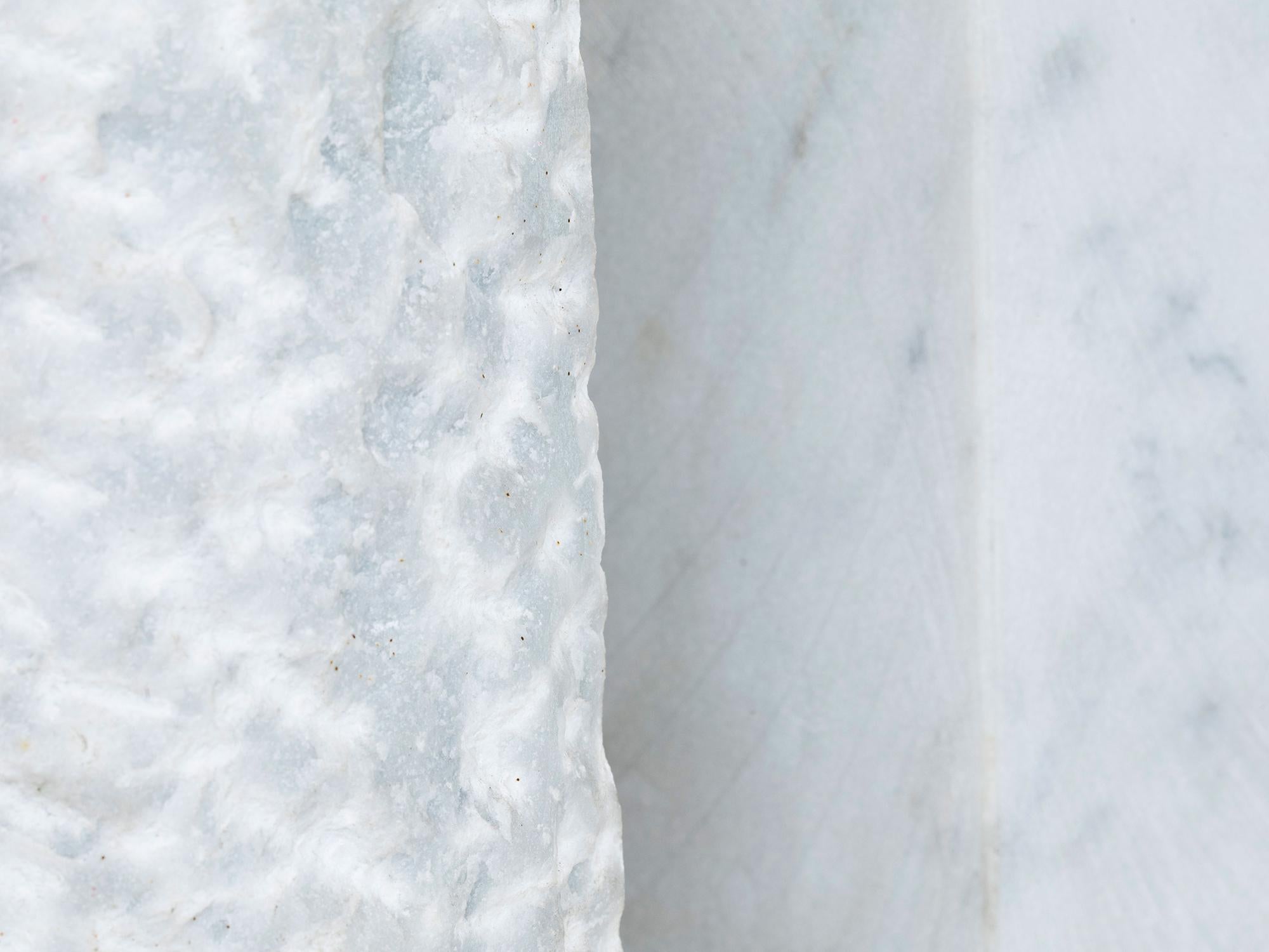 Hand-Carved Carrara Marble Sculpture by Hanna Eshel