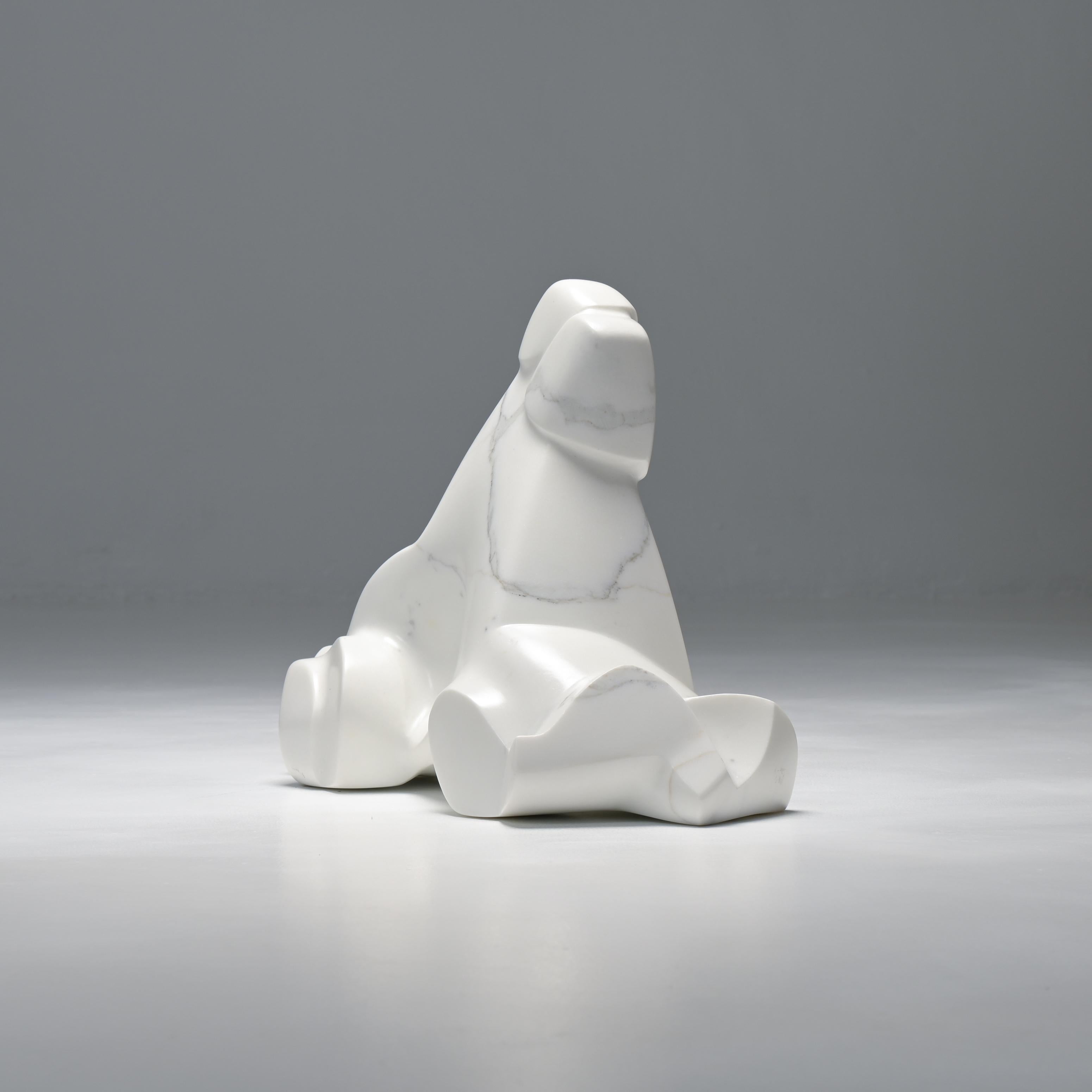 Modern Carrara Marble Sculpture by Jan Keustermans For Sale