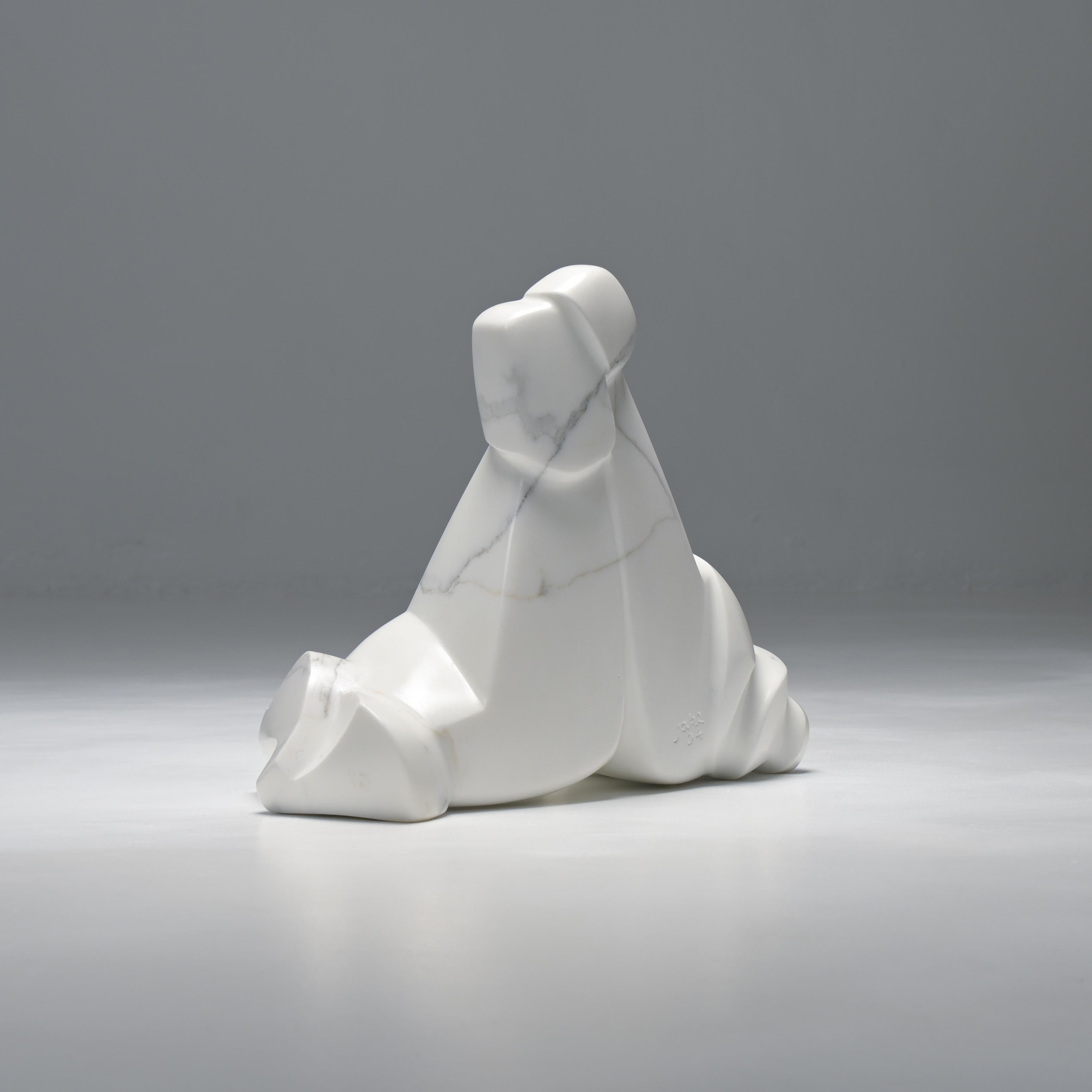 Contemporary Carrara Marble Sculpture by Jan Keustermans For Sale