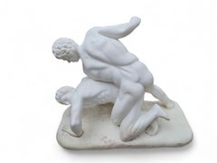 Carrara Marble Sculpture of Classical Wrestlers, Italy