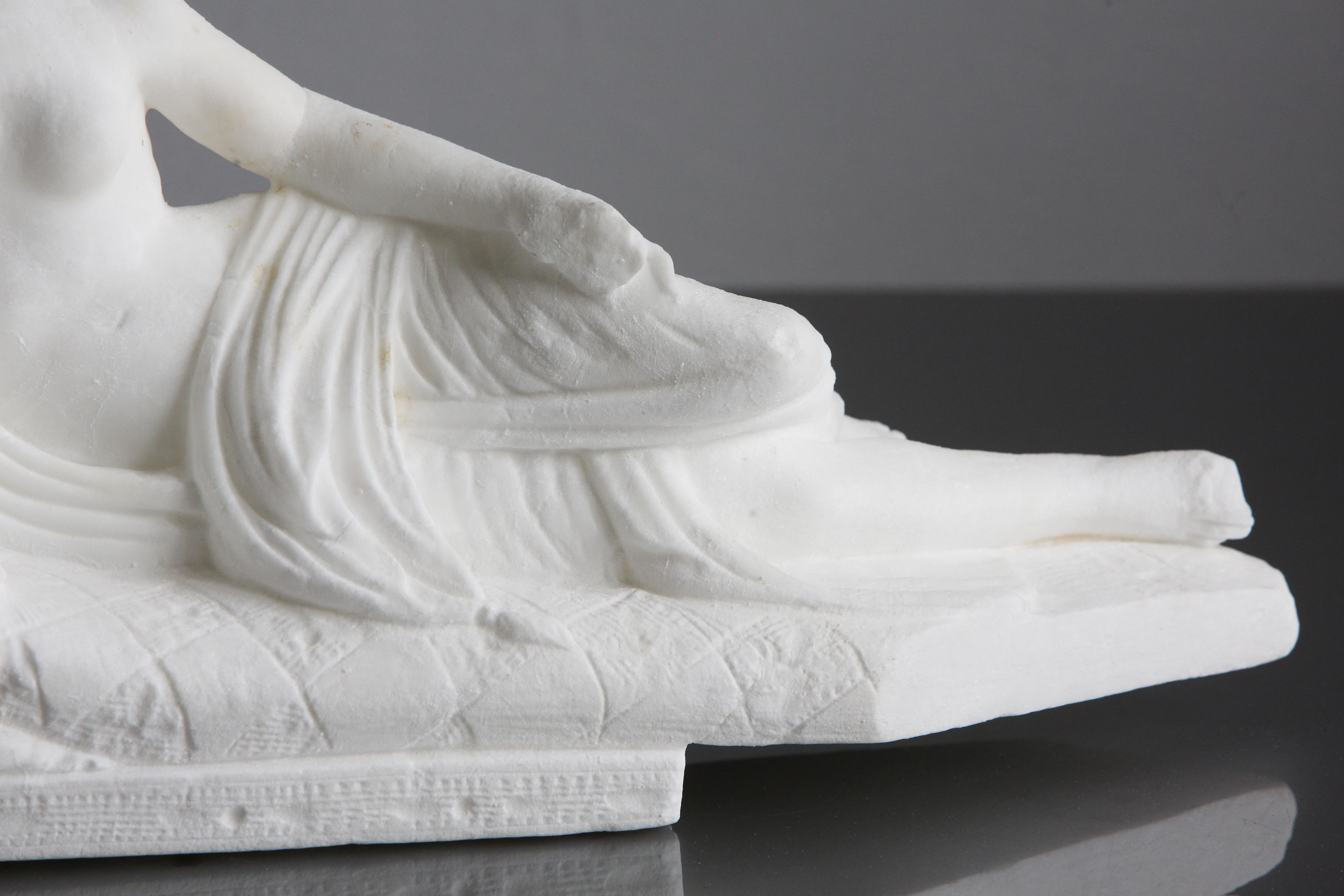 Sculpté à la main Sculpture en marbre de Carrare Pauline Bonaparte Venus Victrix Antonio Canova en vente
