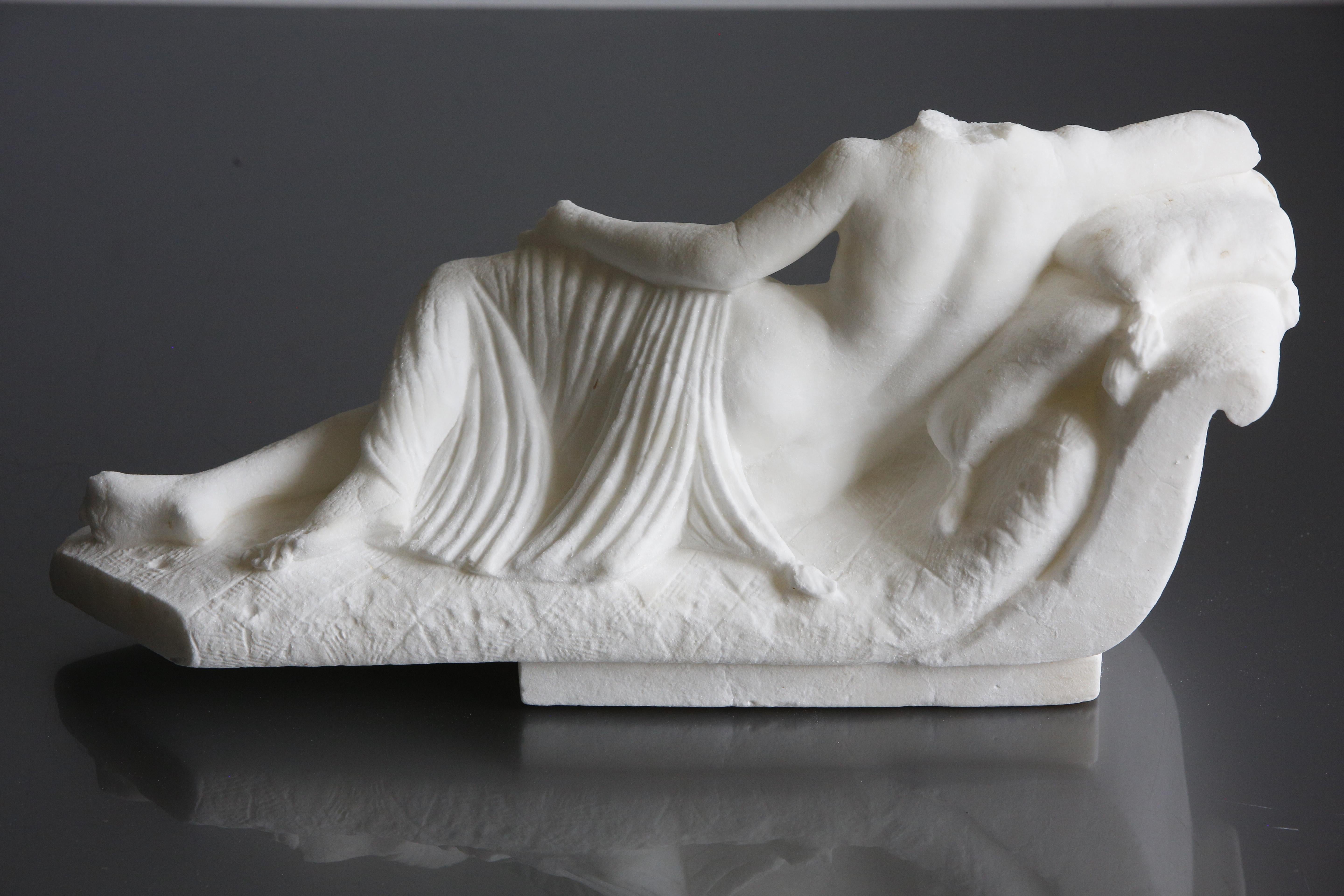 Sculpture en marbre de Carrare Pauline Bonaparte Venus Victrix Antonio Canova en vente 1