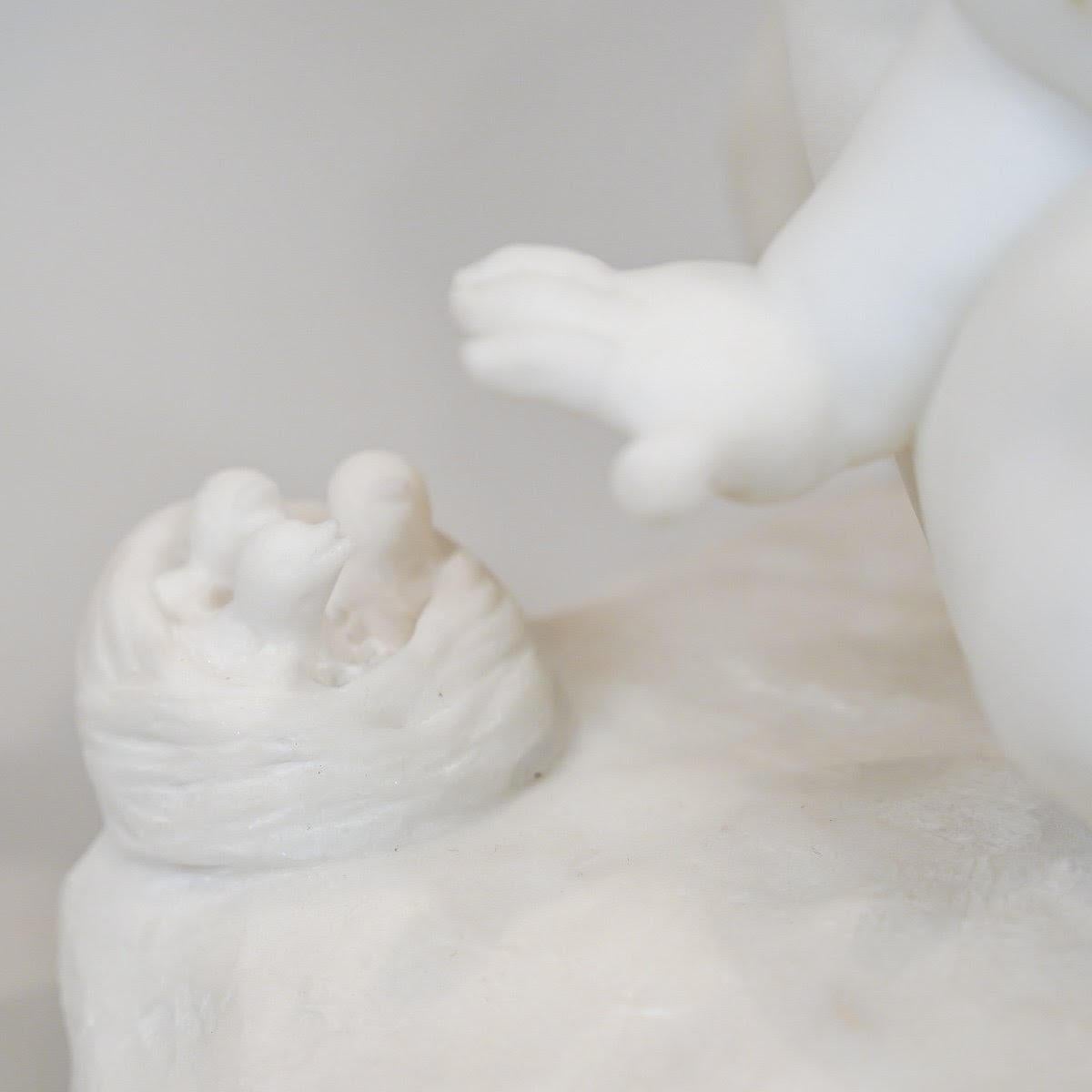 Scultura in marmo di Carrara firmata L. Landucci, inizio XX secolo. in vendita 6