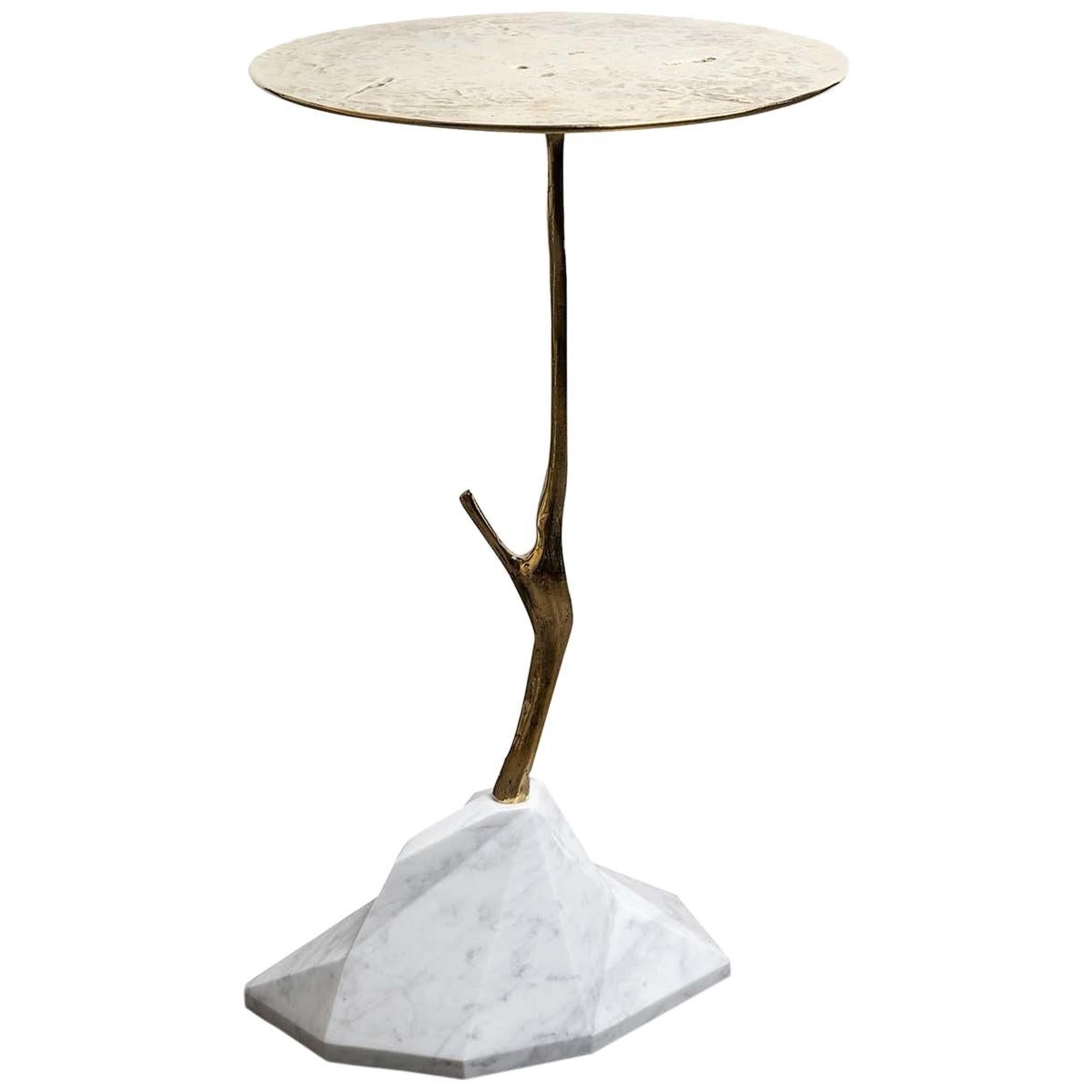 Carrara Marble Scultura Side Table