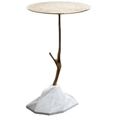 Carrara Marble Scultura Side Table