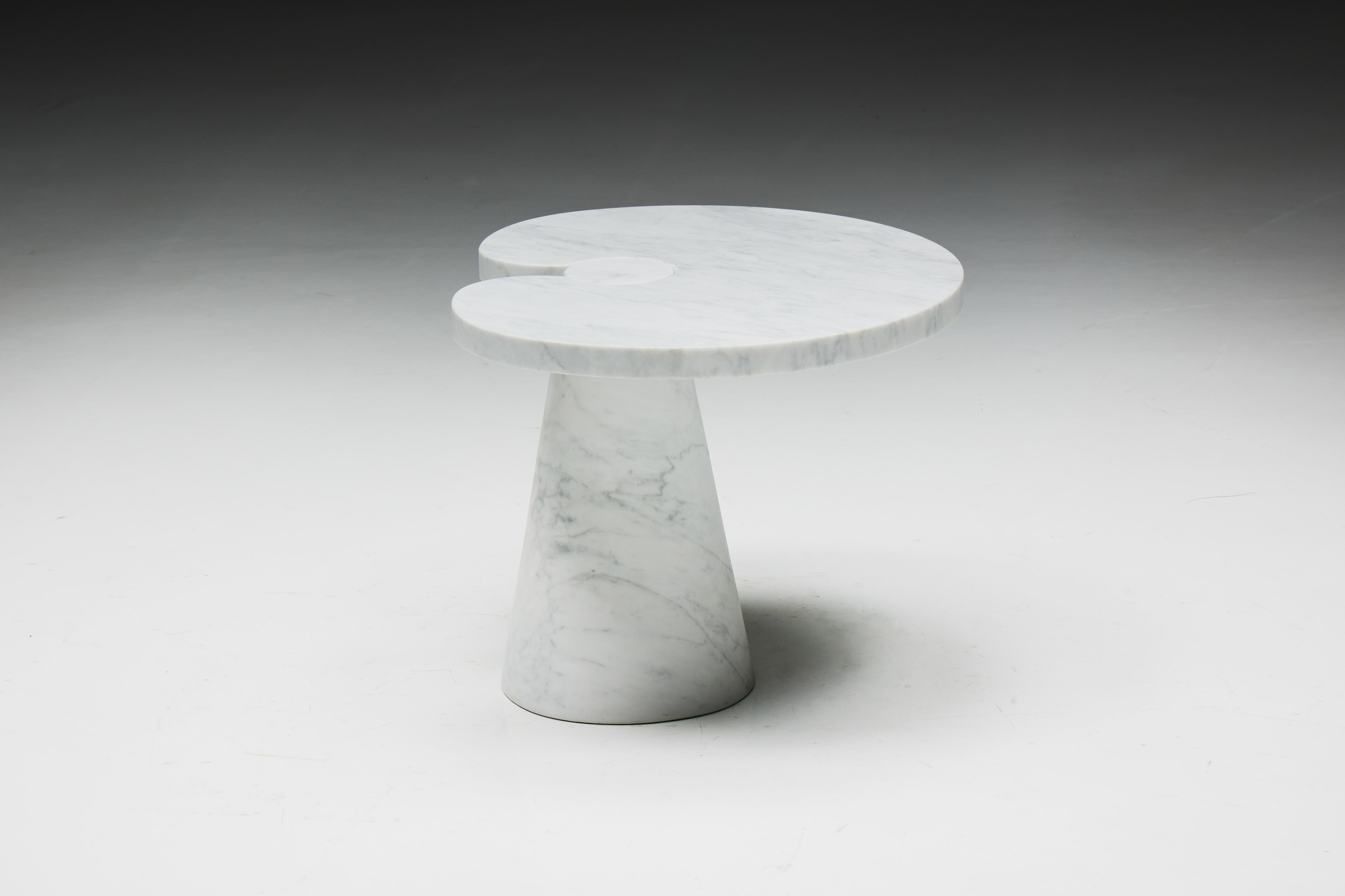 Carrara Marble Side Table by Angelo Mangiarotti for Skipper, Italy, 1970s For Sale 4