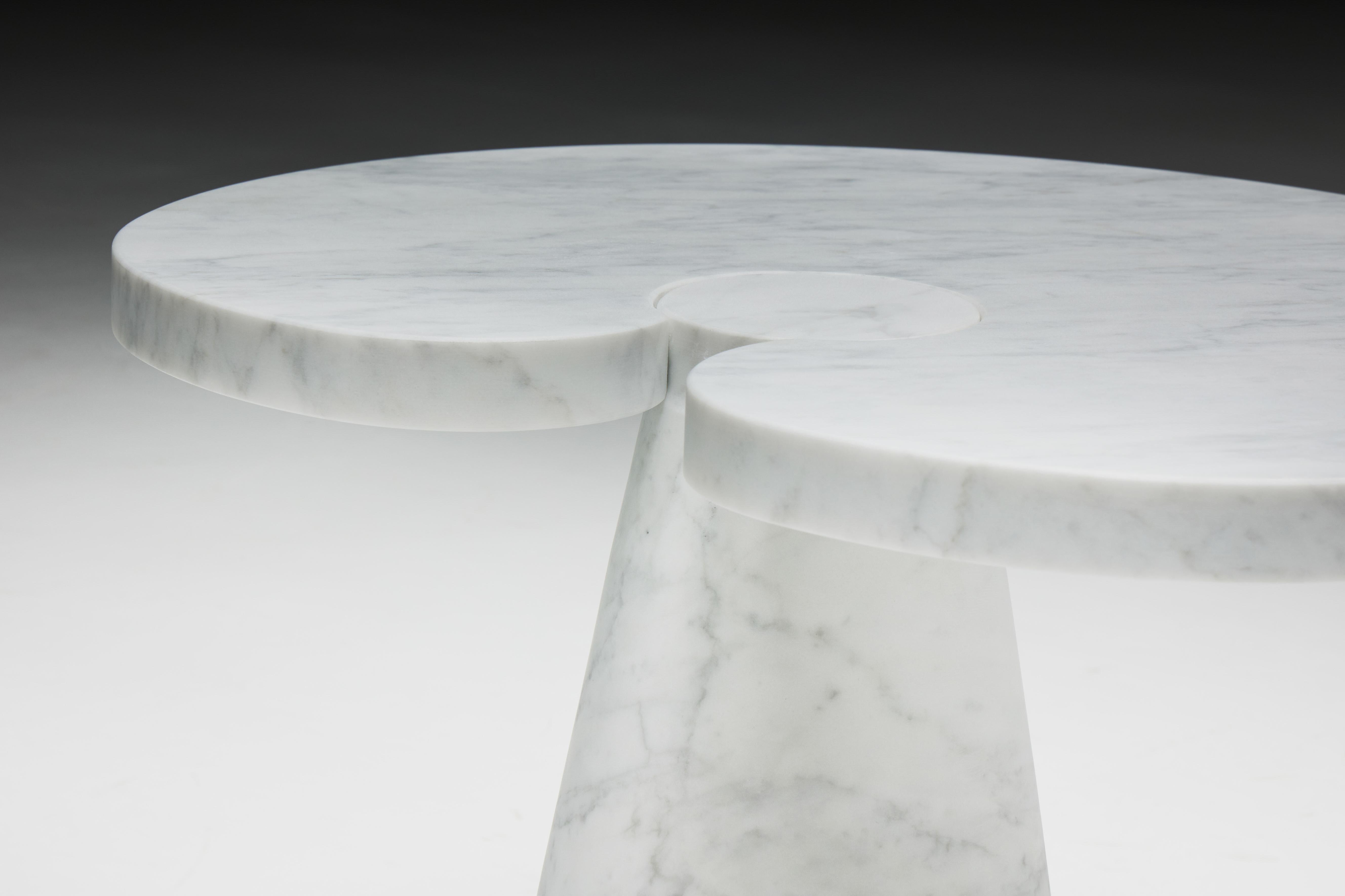 Carrara Marble Side Table by Angelo Mangiarotti for Skipper, Italy, 1970s For Sale 5