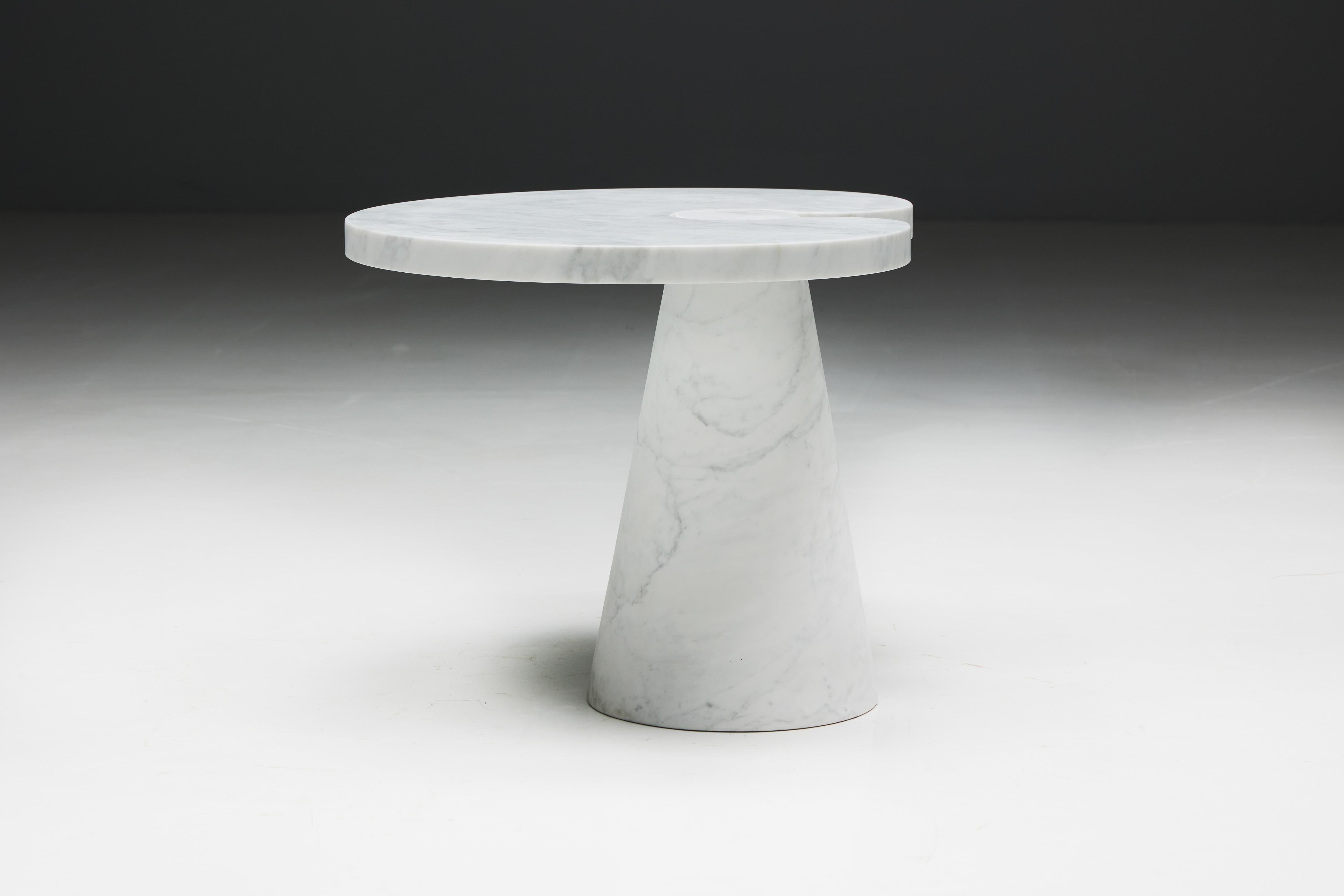 Carrara Marble Side Table by Angelo Mangiarotti for Skipper, Italy, 1970s For Sale 7