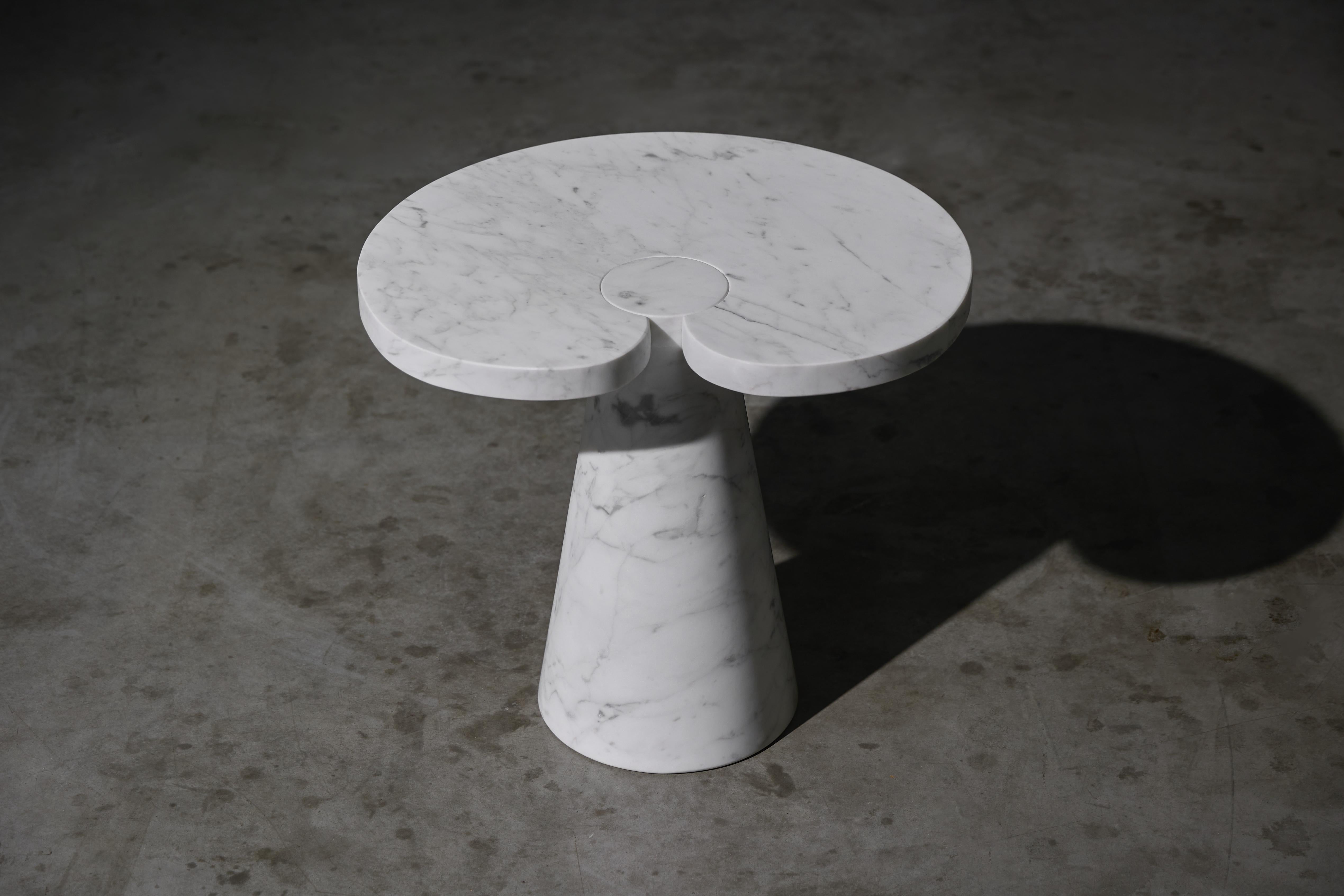Beistelltisch aus Carrara-Marmor von Angelo Mangiarotti für Skipper, Italien, 1970er Jahre im Angebot 8