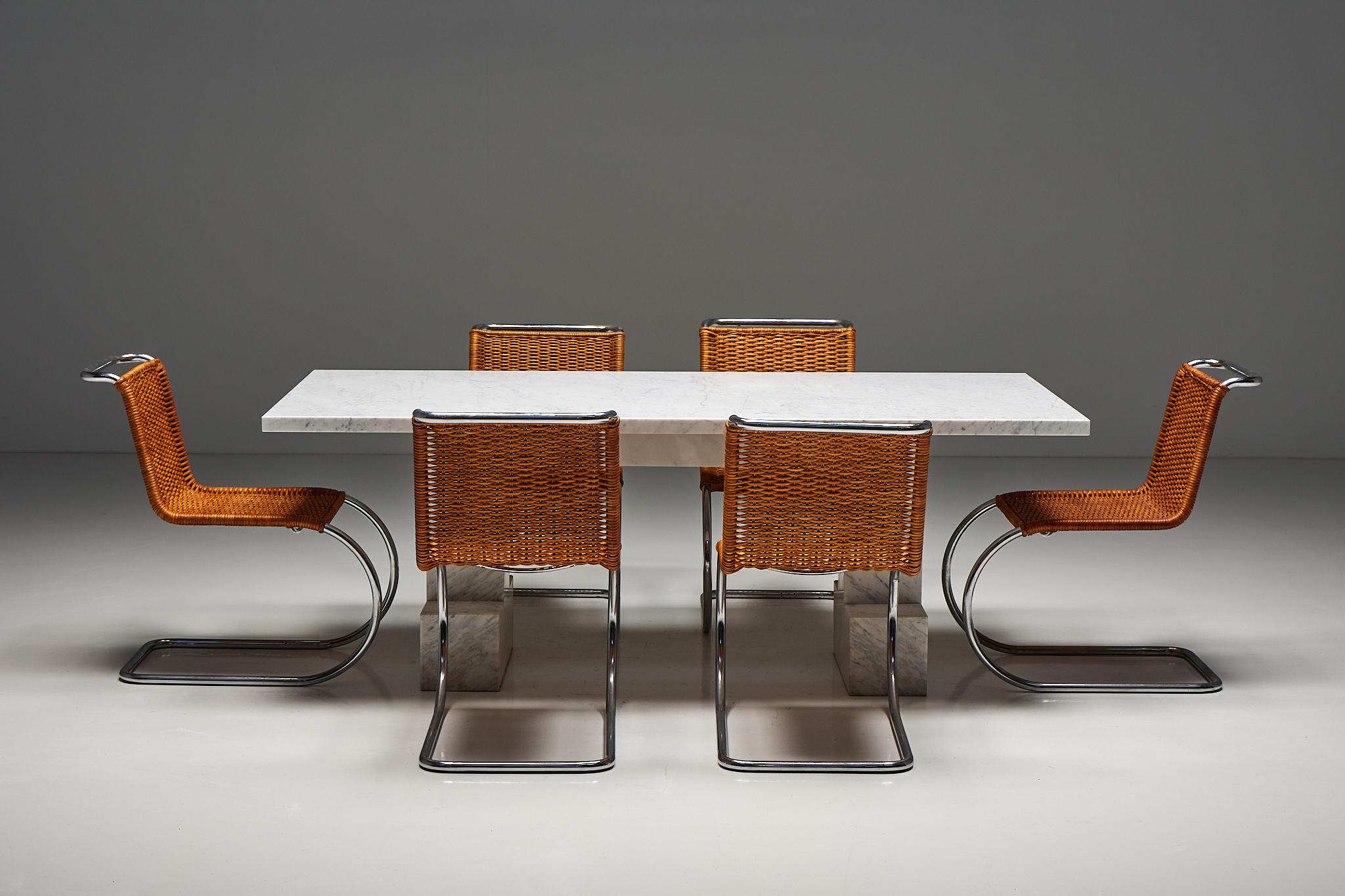 Tisch aus Carrara-Marmor, Italien, 1970er-Jahre im Angebot 8