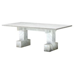 Carrara Marble Table, Italy, 1970s