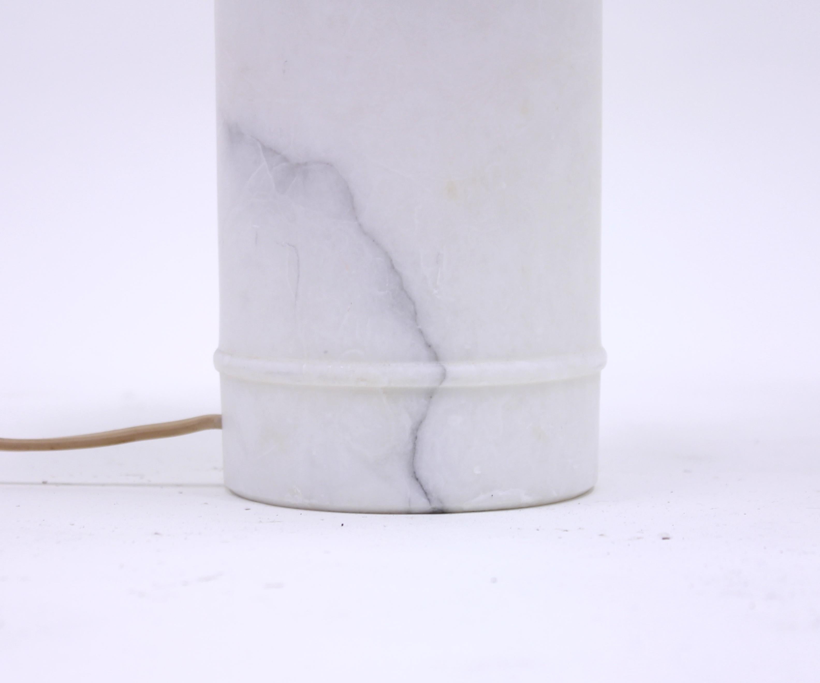 Carrara Marble Table Lamp, 1970s 3