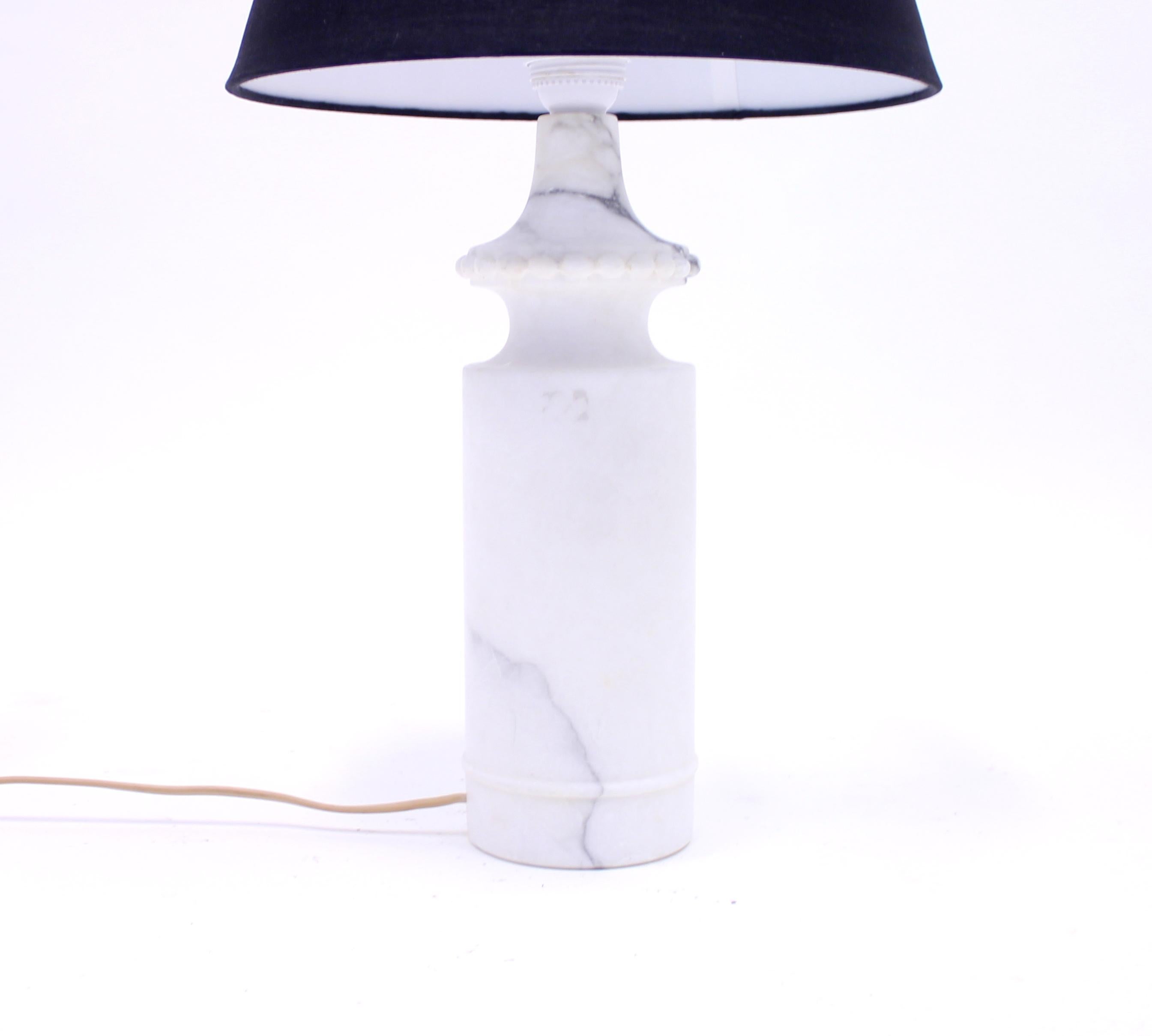 Carrara Marble Table Lamp, 1970s 1