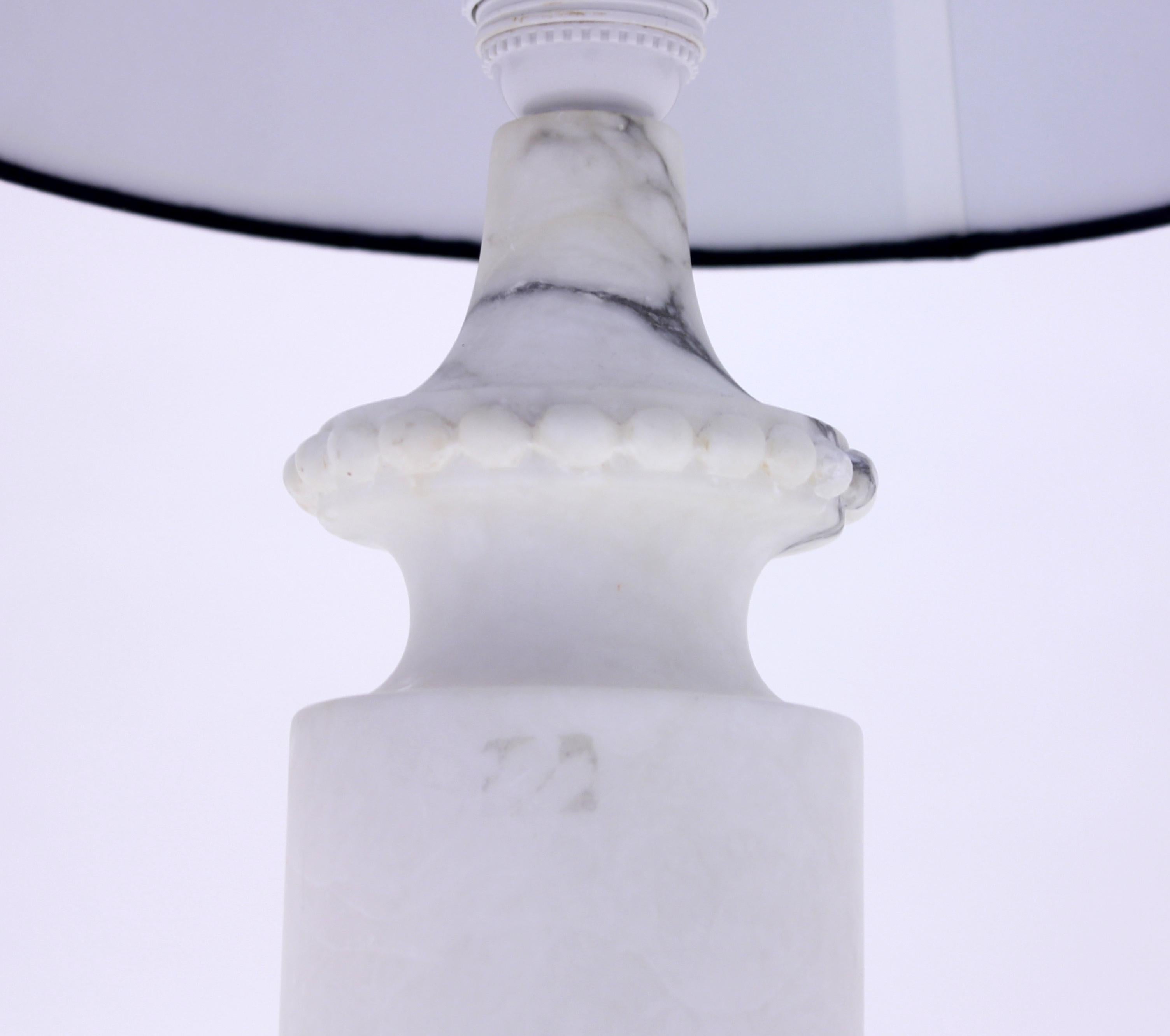 Carrara Marble Table Lamp, 1970s 2