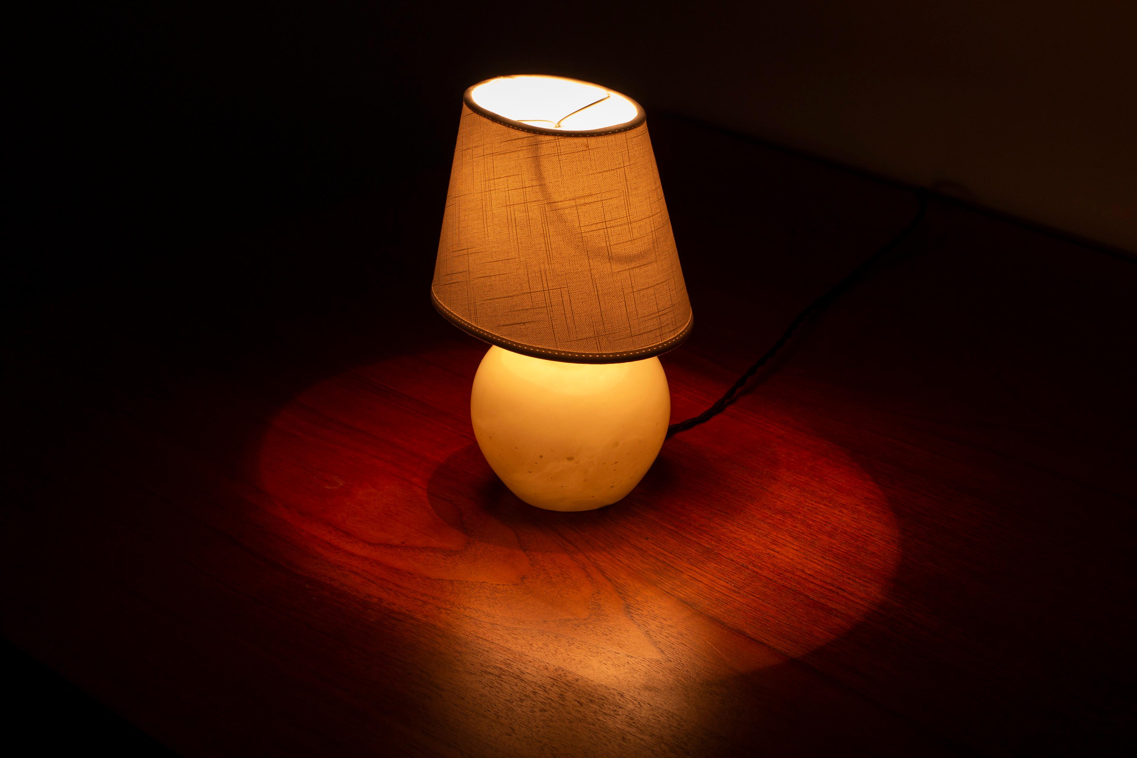 Carrara Marble Carrara marble table lamp 2575 by Josef Frank, Svenskt tenn