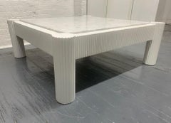 Carrara Marble-Top Coffee Table
