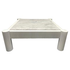 Carrara Marble-Top Coffee Table